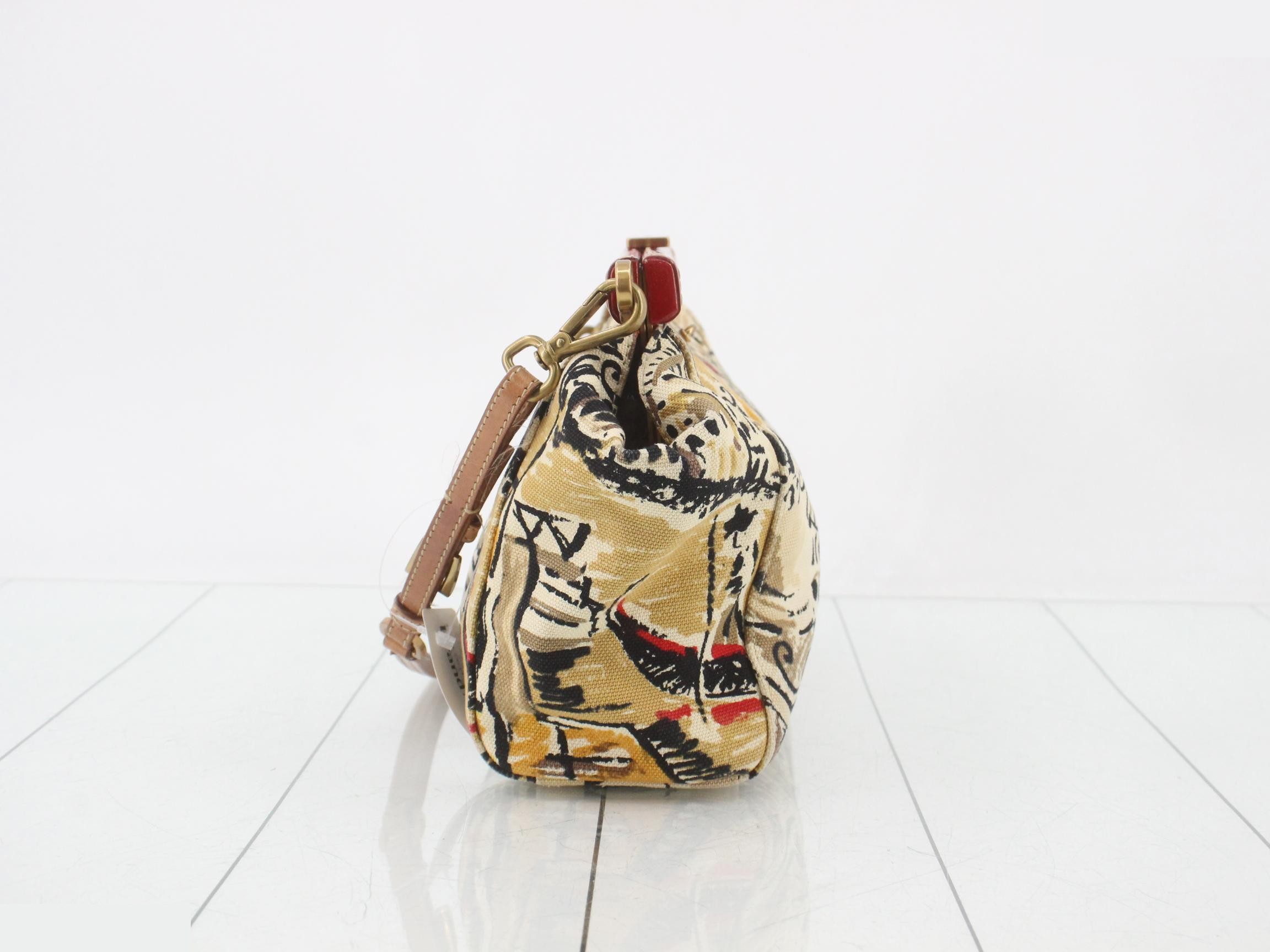 Venice Scene Shoulder Bag, Canvas — view 4