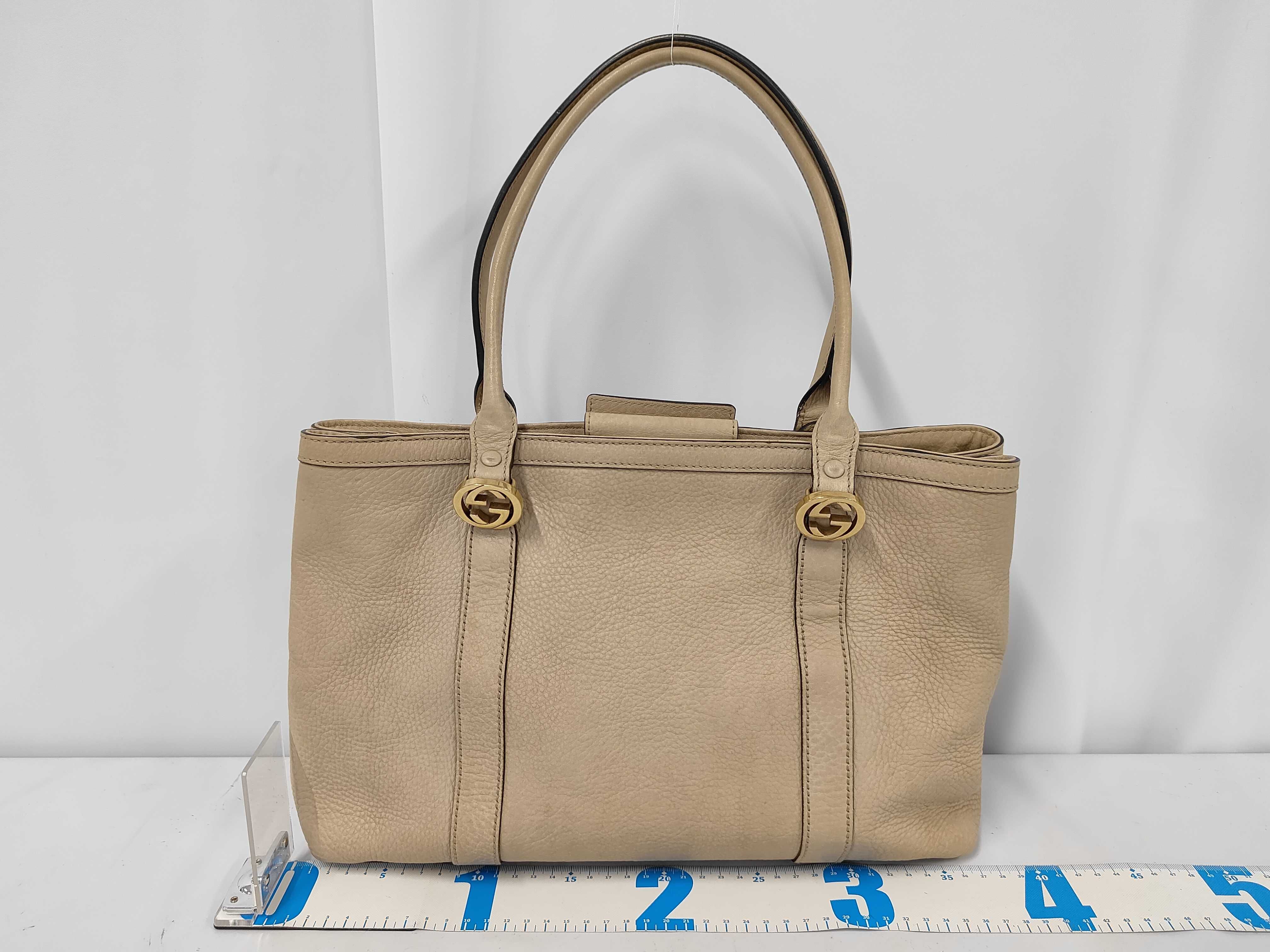 GUCCI Miss GG Leather Tote Bag Beige 353122 Tote Bag — view 2