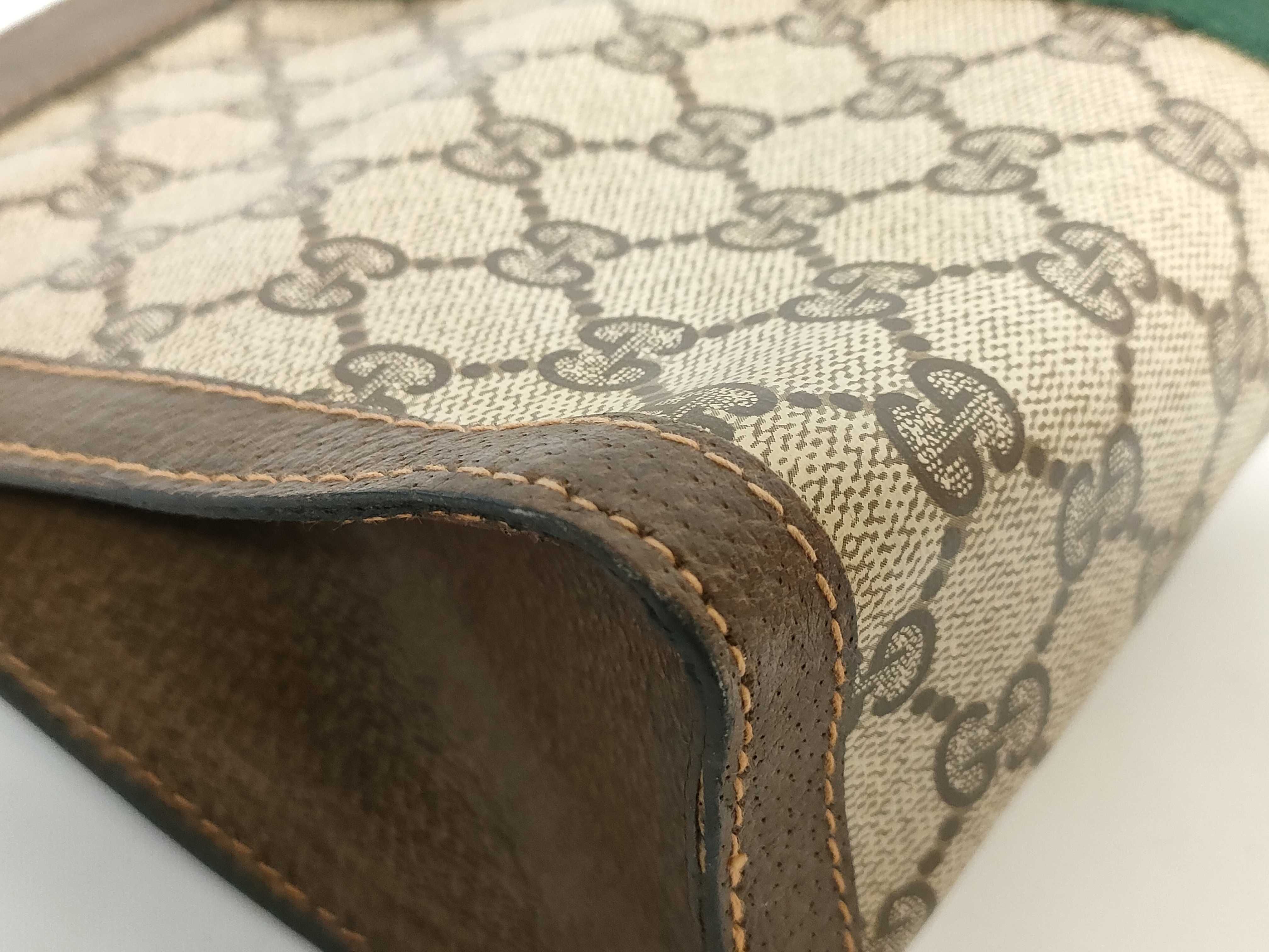 GG Supreme Old Gucci GG Supreme Sherry Line Second Bag — view 3