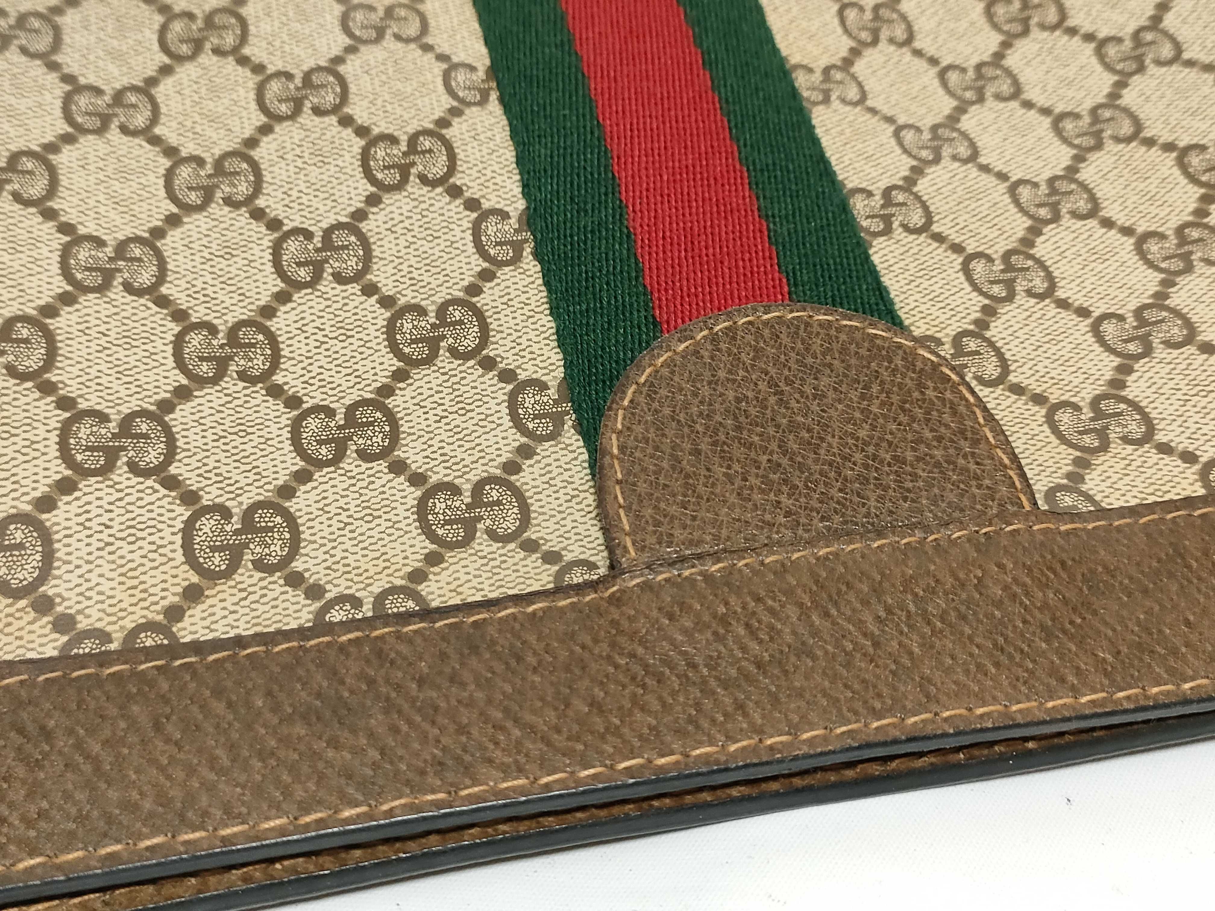 GG Supreme Old Gucci GG Supreme Sherry Line Second Bag — view 9