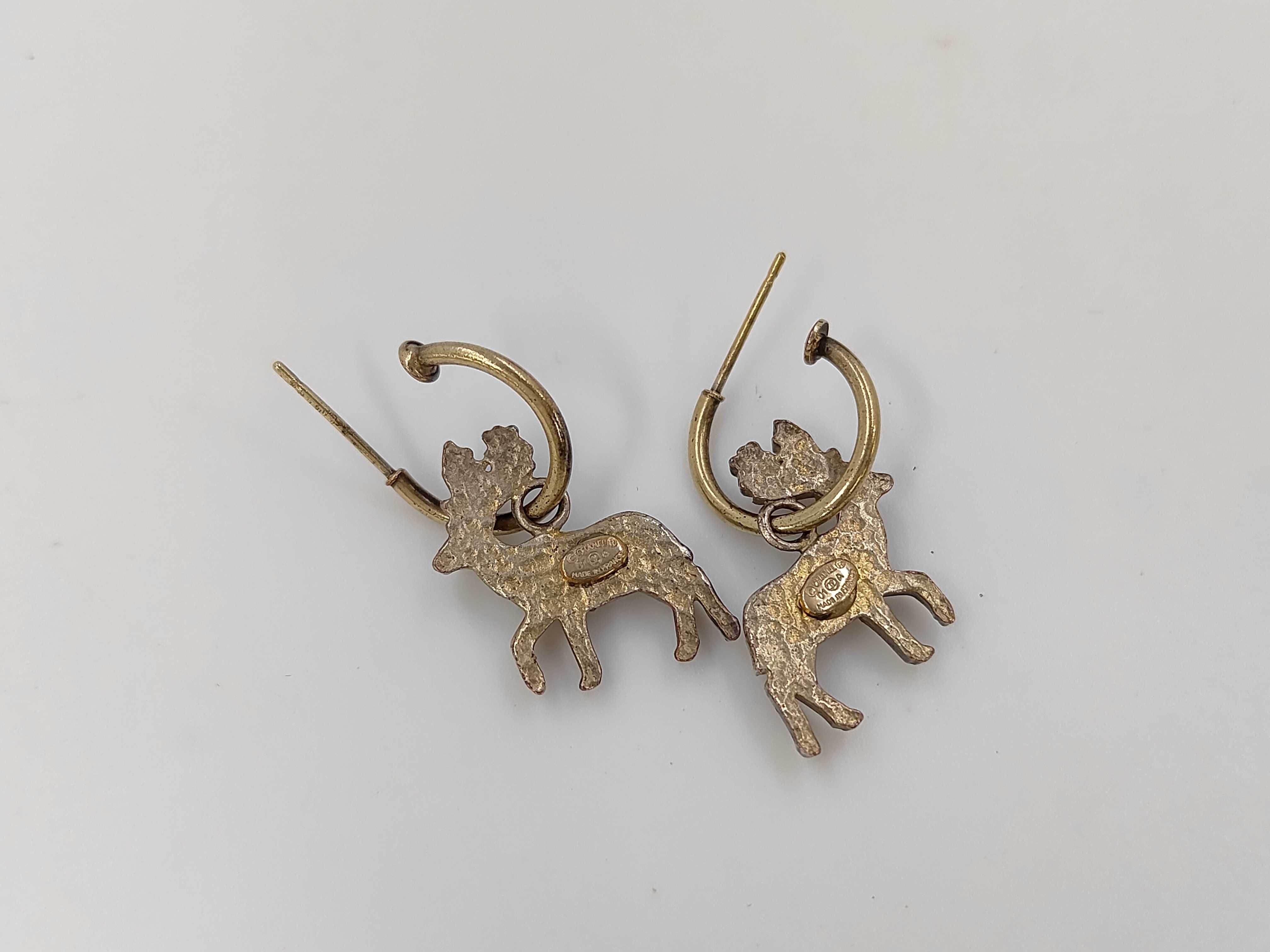 Reindeer Earrings 01A (with original packaging and box) — view 2