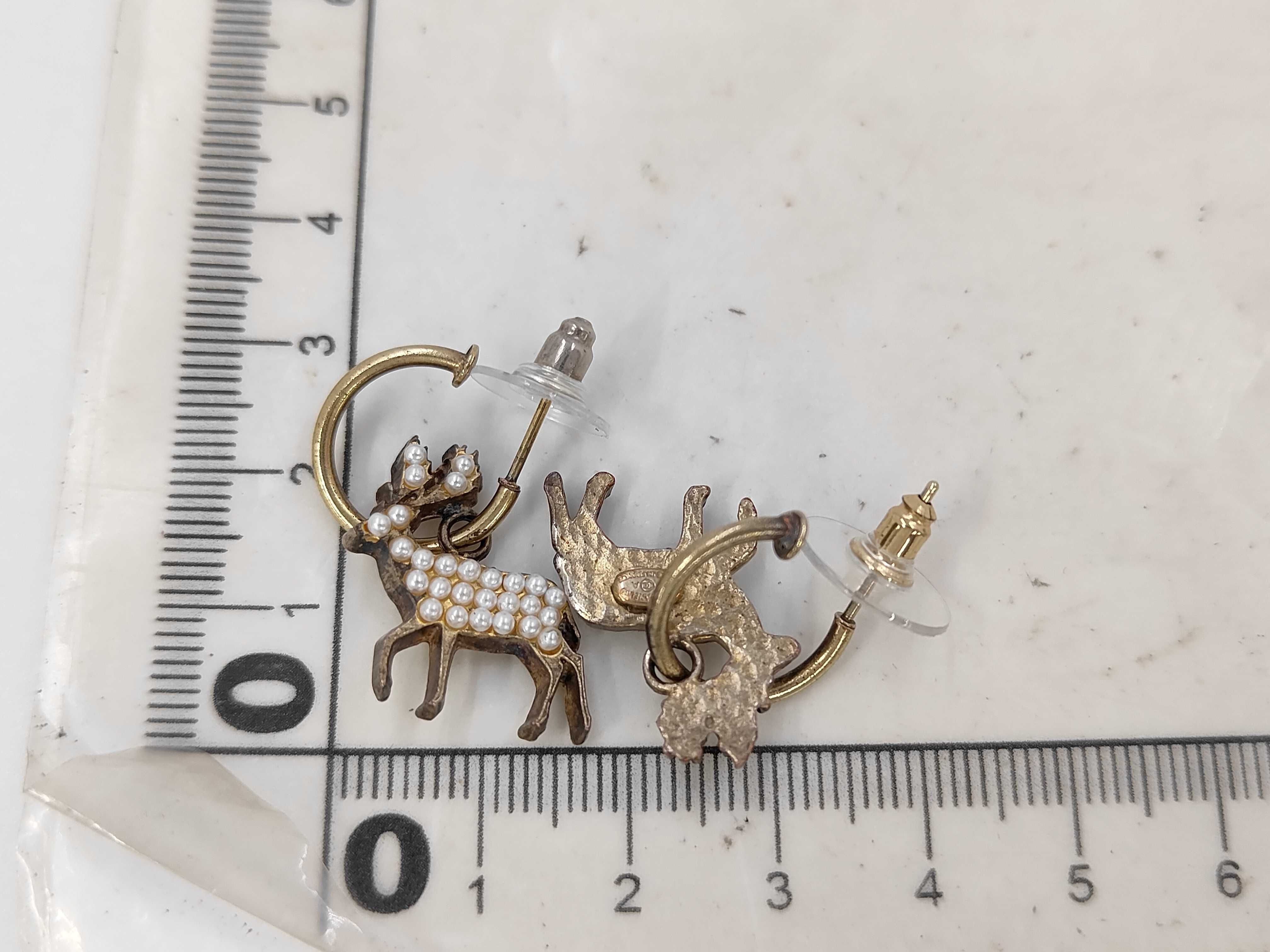 Reindeer Earrings 01A (with original packaging and box) — view 8