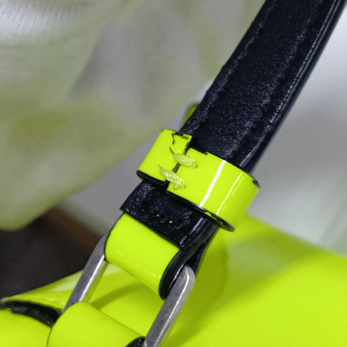 Lou Camera 574494 Patent Leather Shoulder Bag, Yellow — view 14