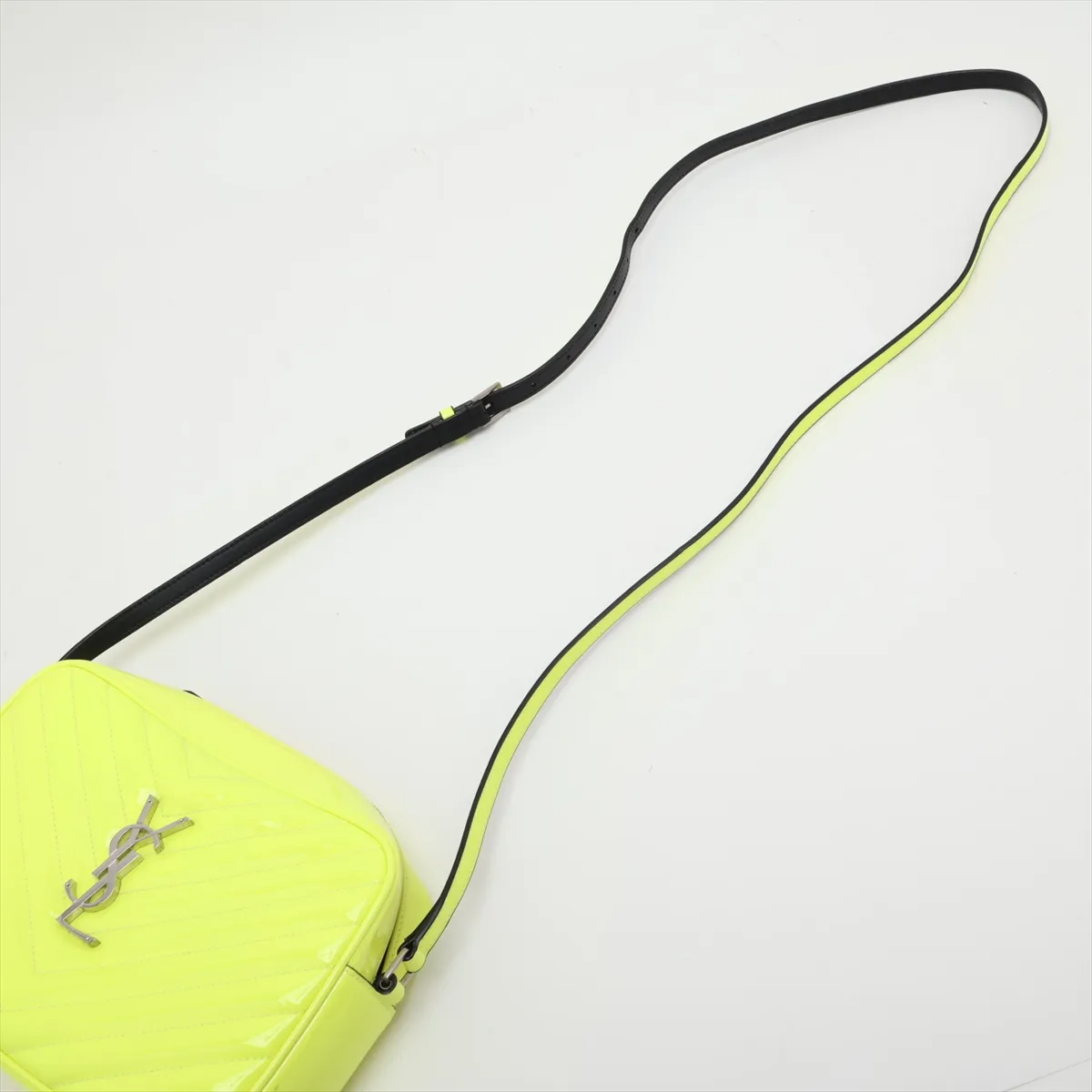 Lou Camera 574494 Patent Leather Shoulder Bag, Yellow — view 5