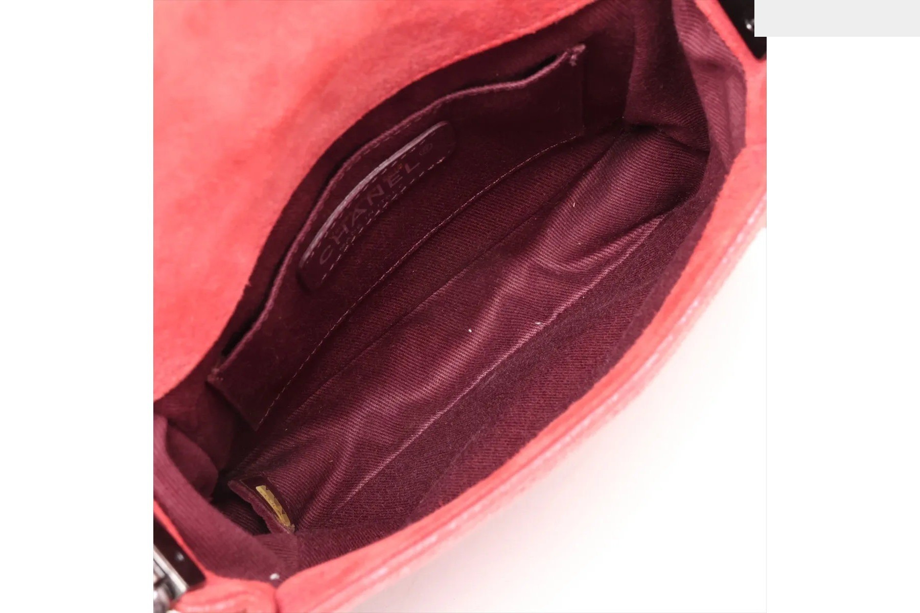 Serial sticker included Boy Chanel Chain Leather Shoulder Bag — view 6