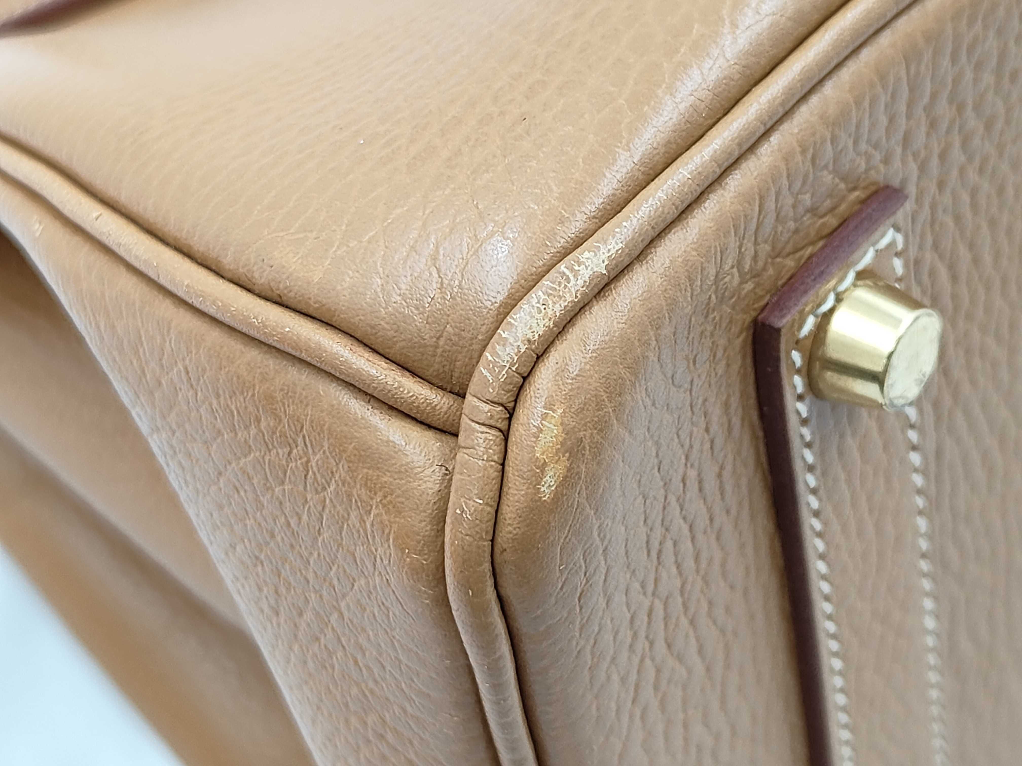 Birkin 35 Togo Gold Hardware F Handbag — view 5