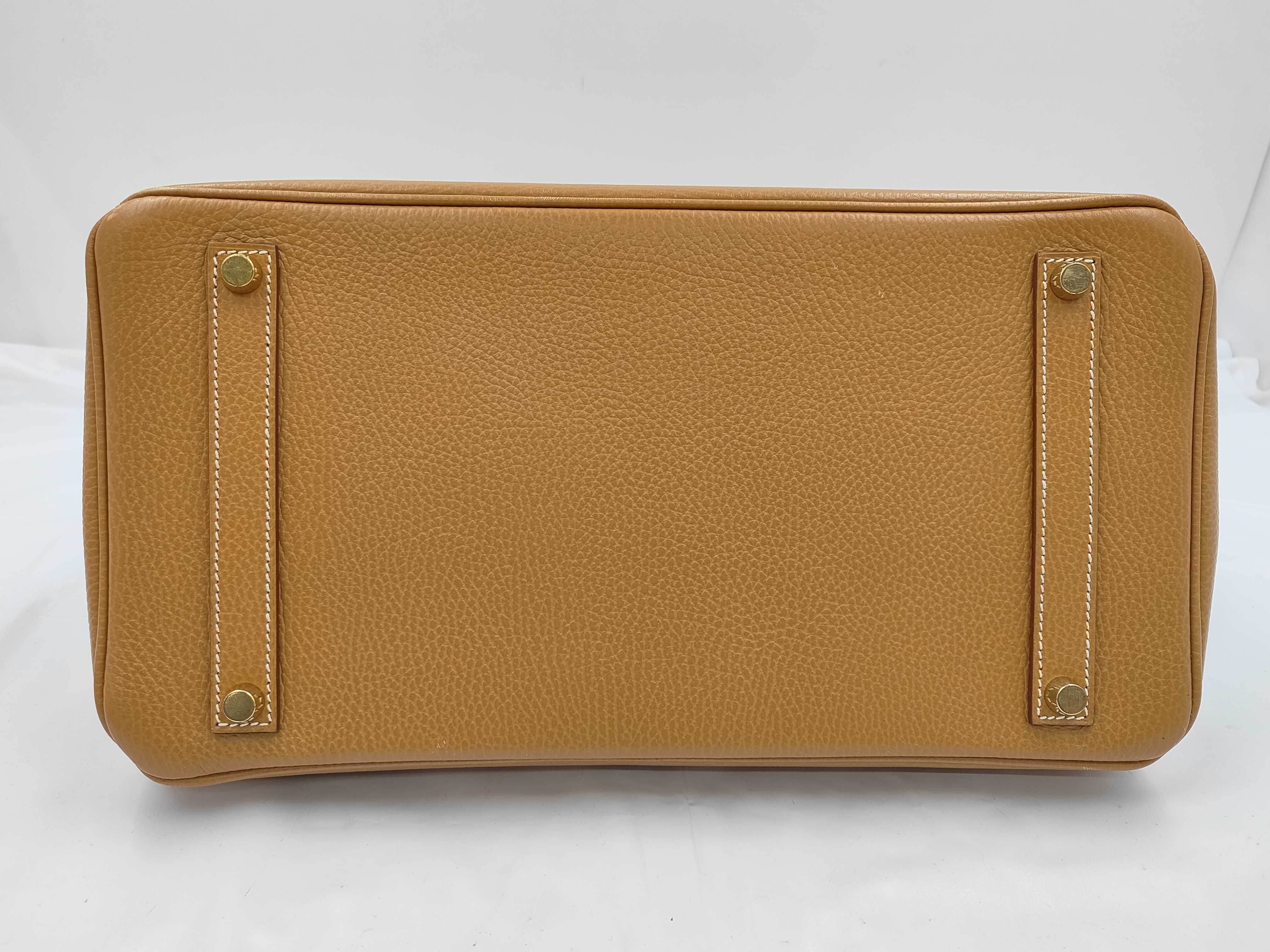 Birkin 35 Togo Gold Hardware F Handbag — view 6