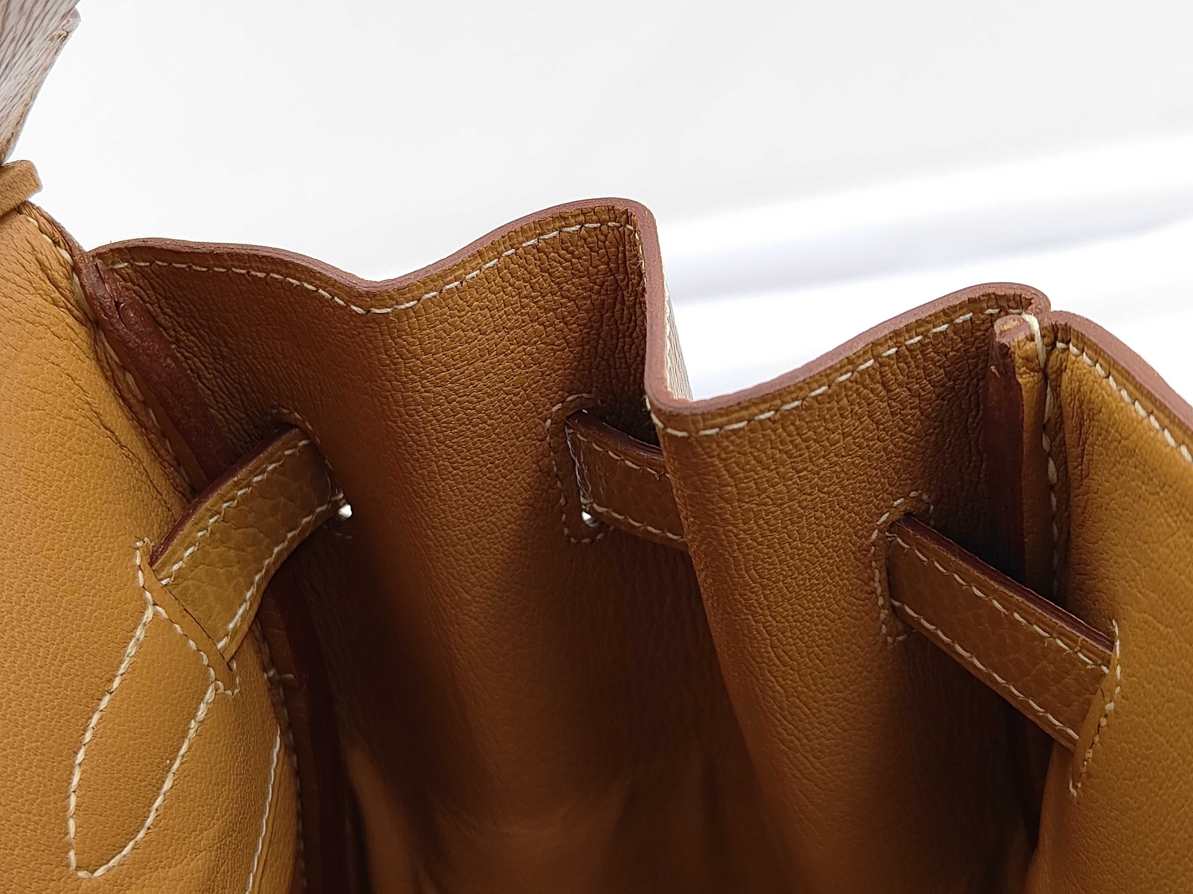 Birkin 35 Togo Gold Hardware F Handbag — view 8
