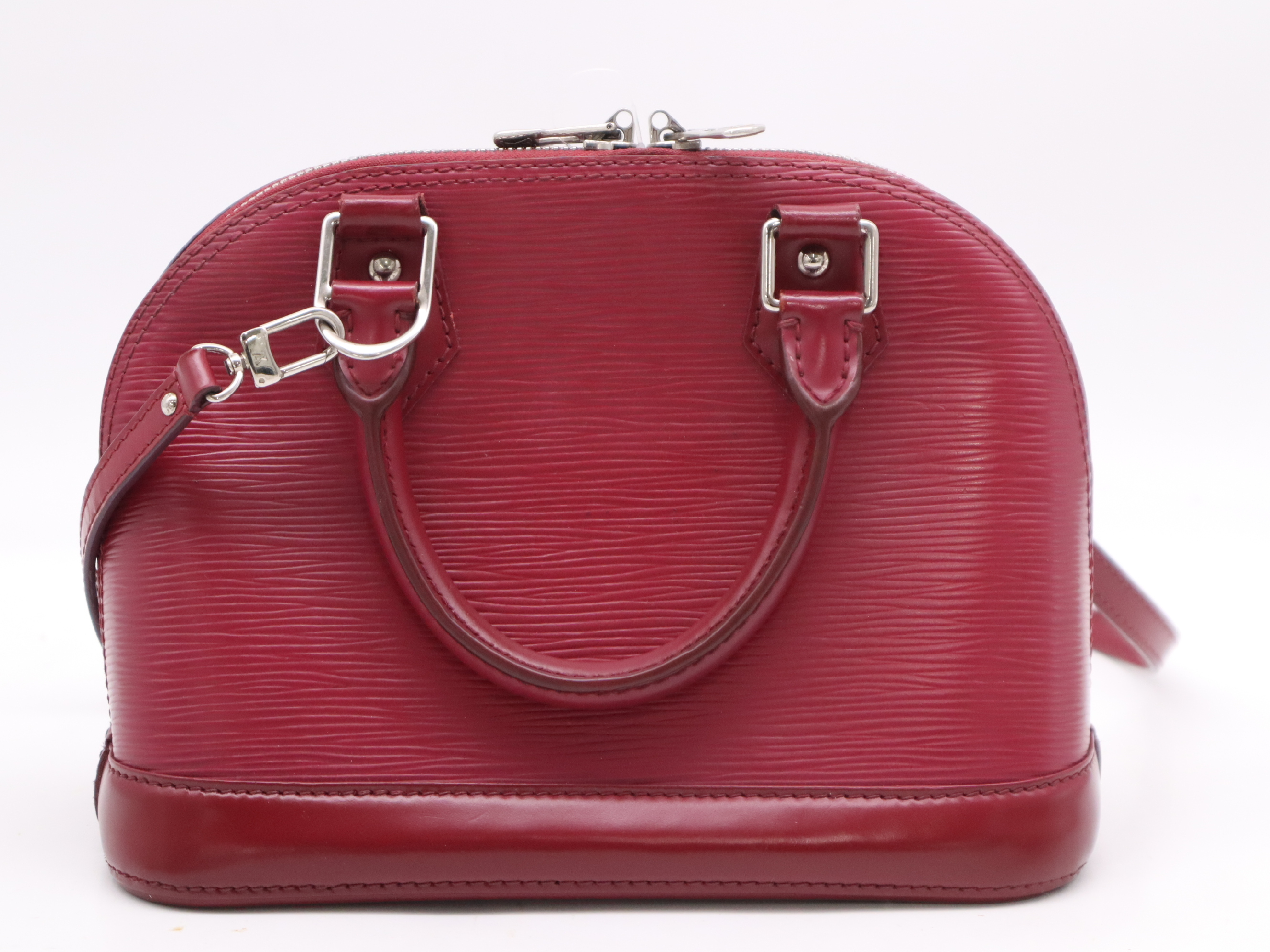 M40851 Epi Alma BB Fuchsia Handbag with Shoulder Strap — view 2