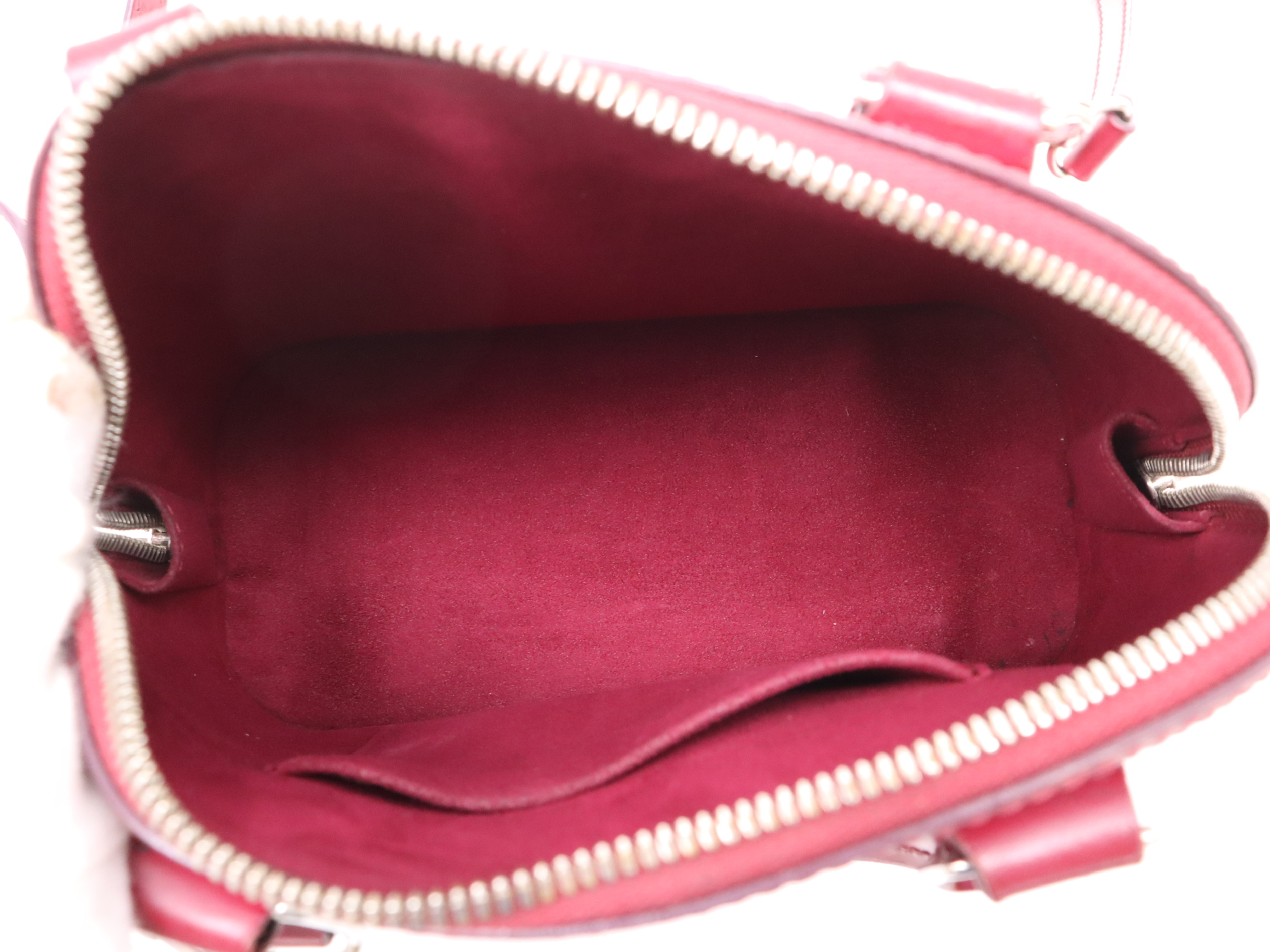 M40851 Epi Alma BB Fuchsia Handbag with Shoulder Strap — view 11