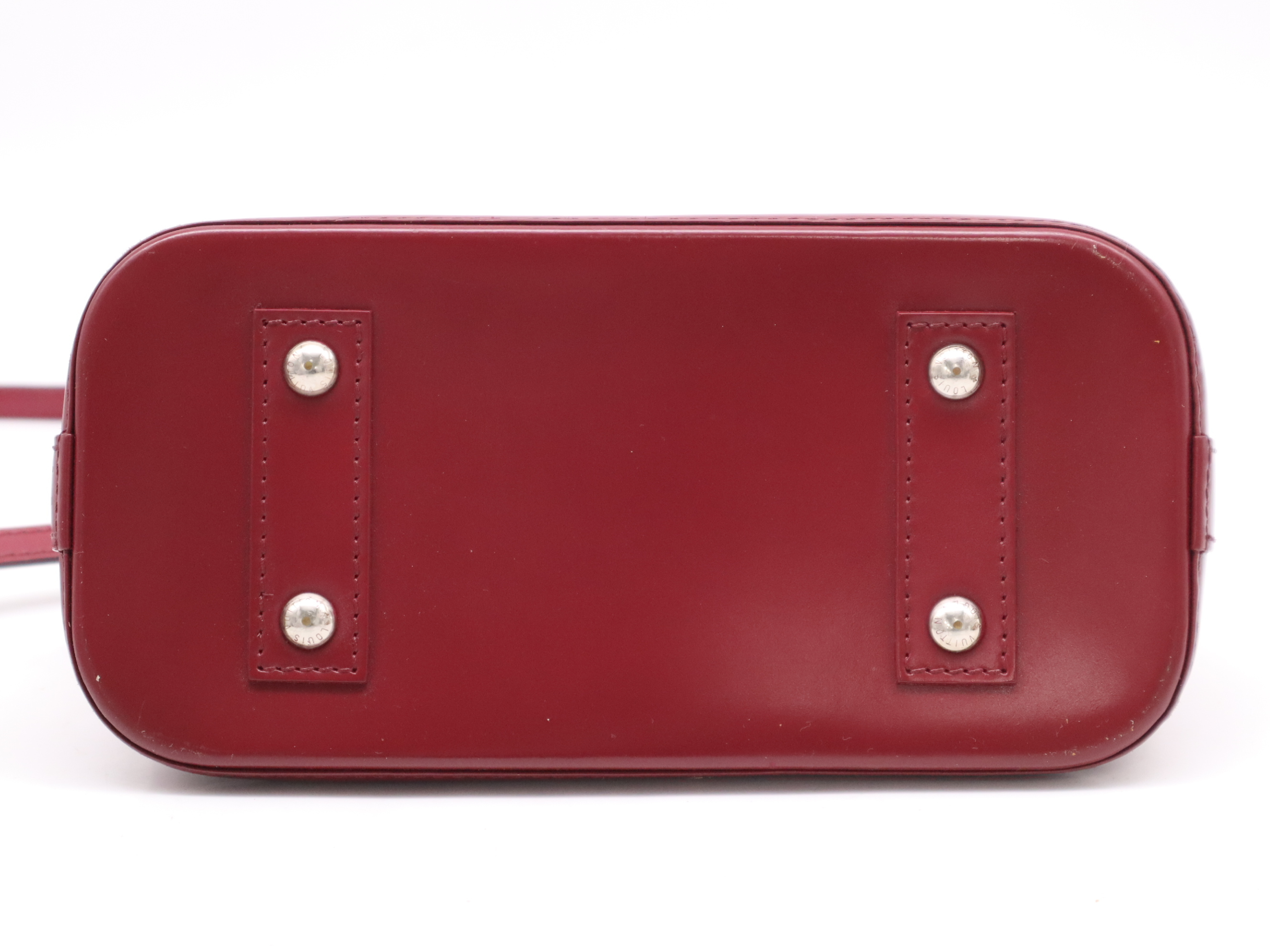 M40851 Epi Alma BB Fuchsia Handbag with Shoulder Strap — view 4