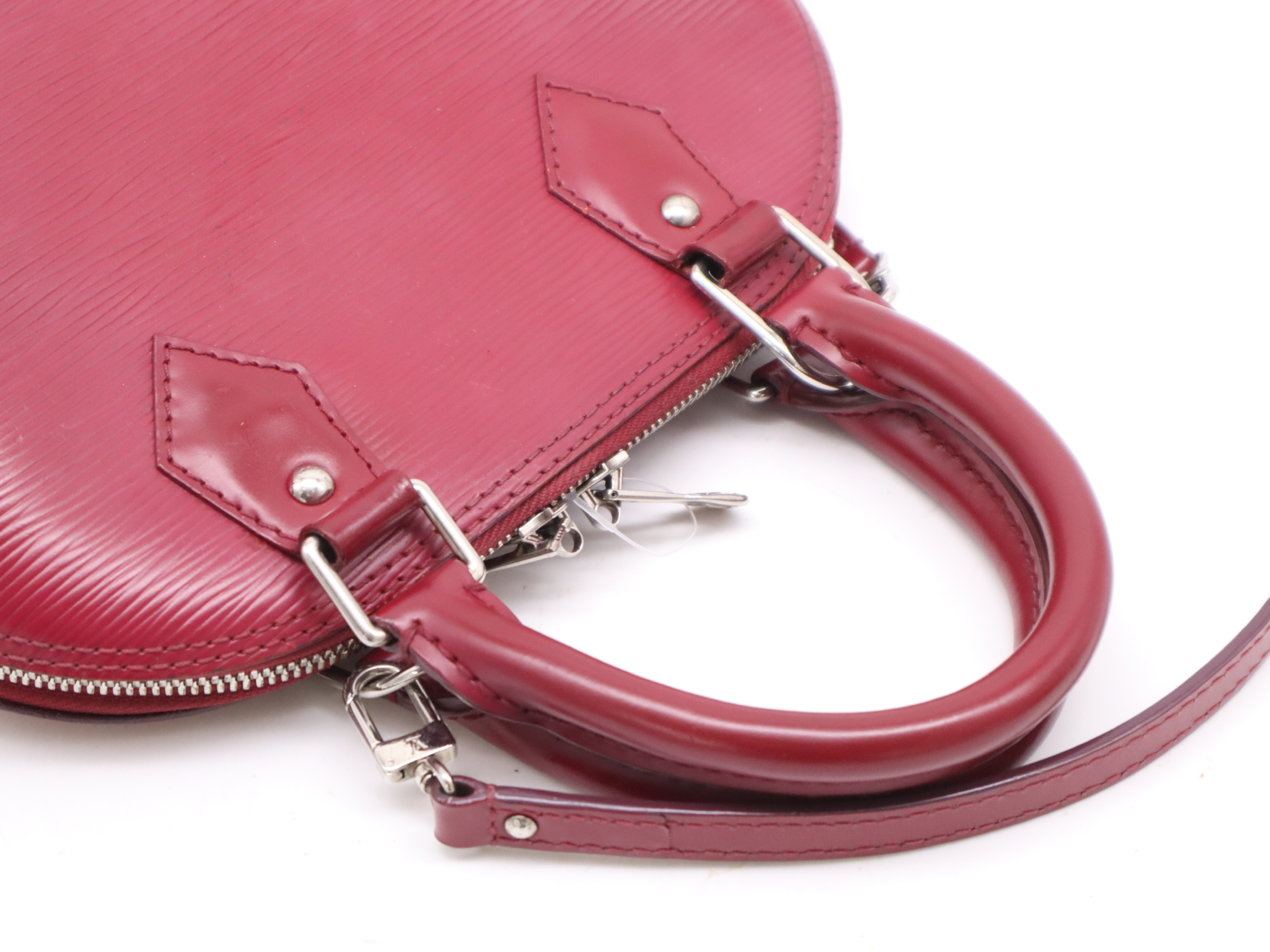 M40851 Epi Alma BB Fuchsia Handbag with Shoulder Strap — view 6