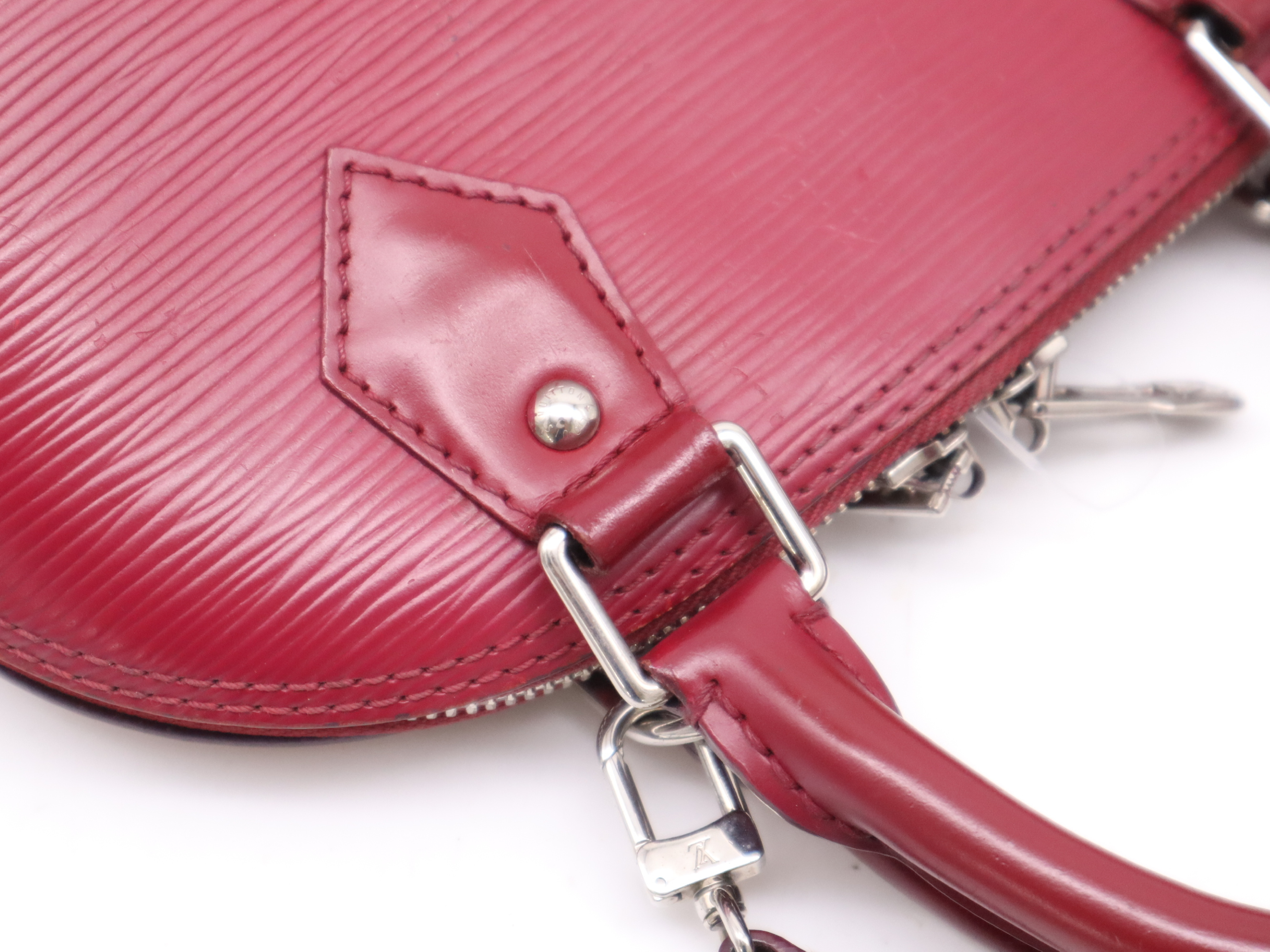 M40851 Epi Alma BB Fuchsia Handbag with Shoulder Strap — view 7