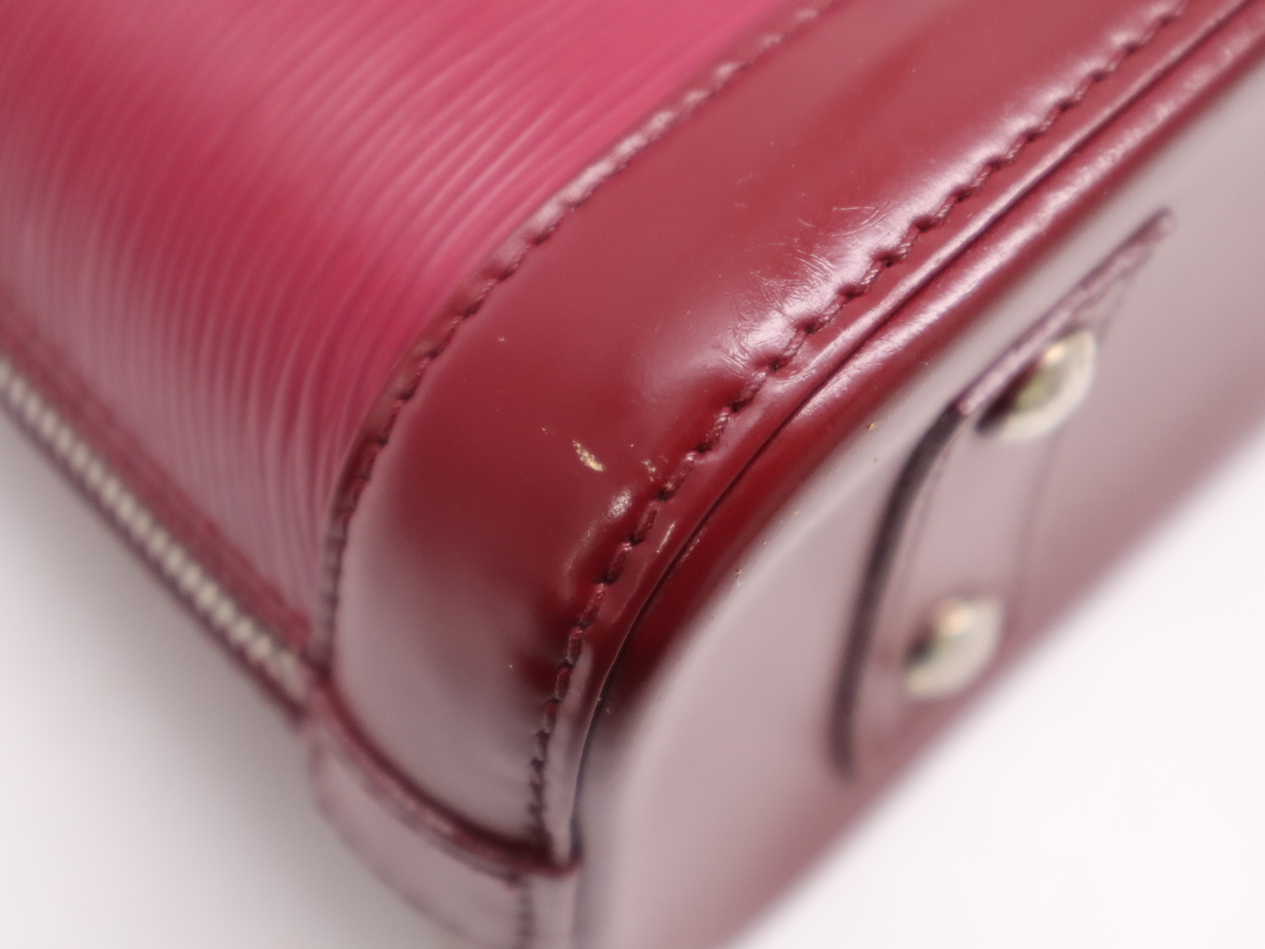 M40851 Epi Alma BB Fuchsia Handbag with Shoulder Strap — view 10