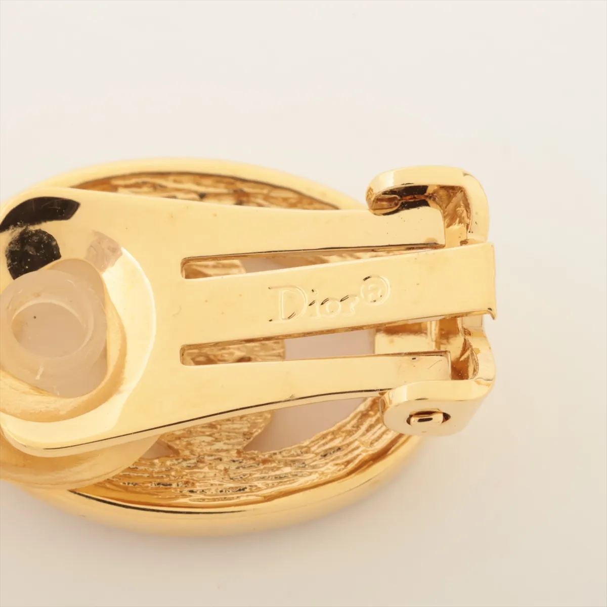 CD logo necklace, gold leaf x rhinestones, — view 11