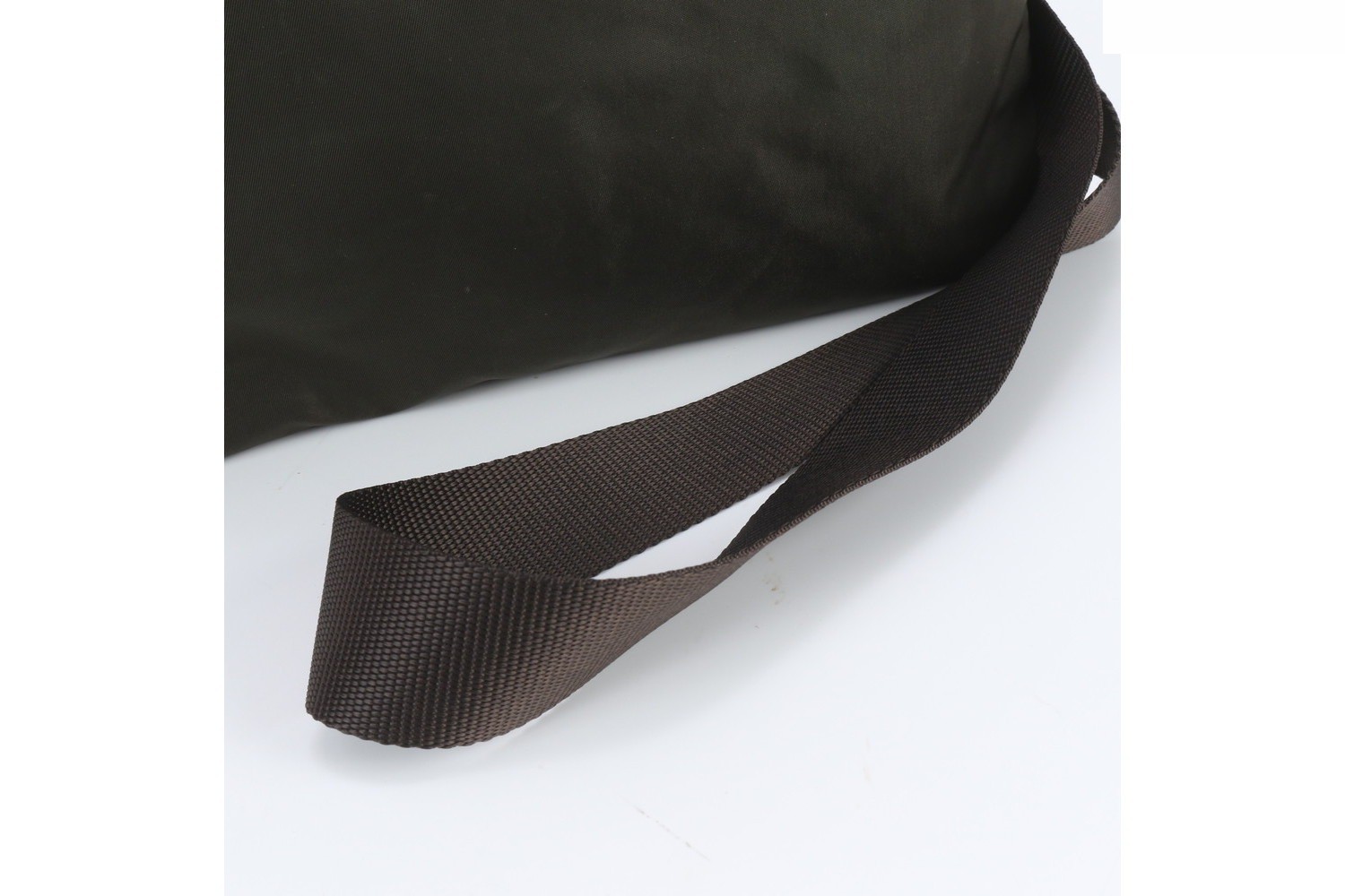 Tessuto Nylon Triangle Logo Shoulder Bag — view 2