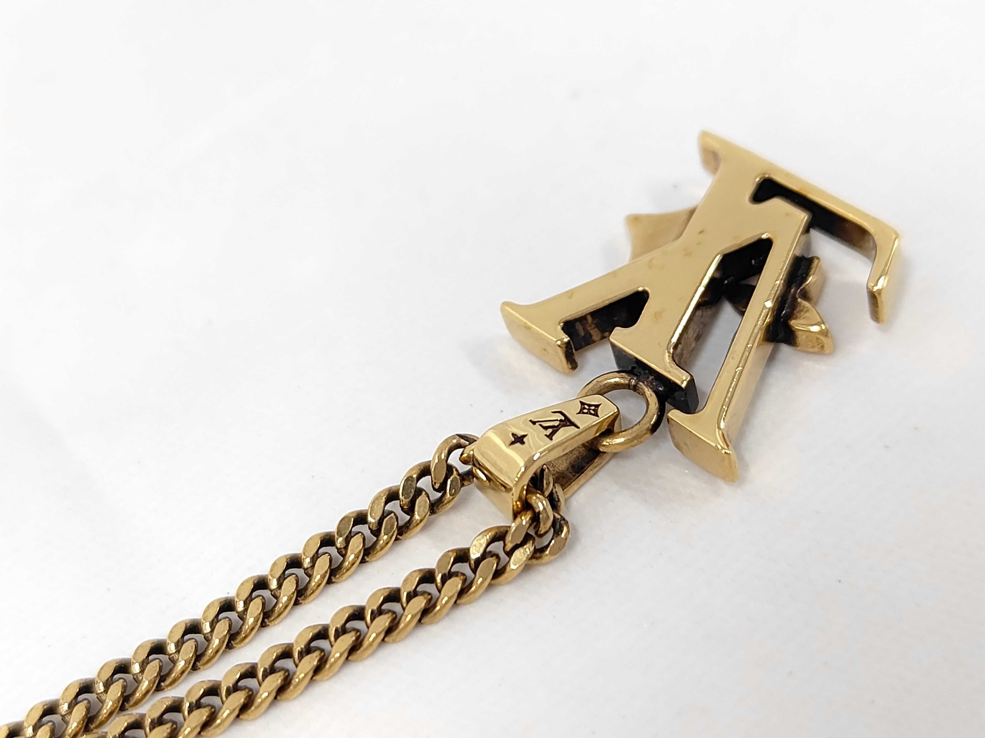 Monogram Row Pendant Necklace M03779 — view 5