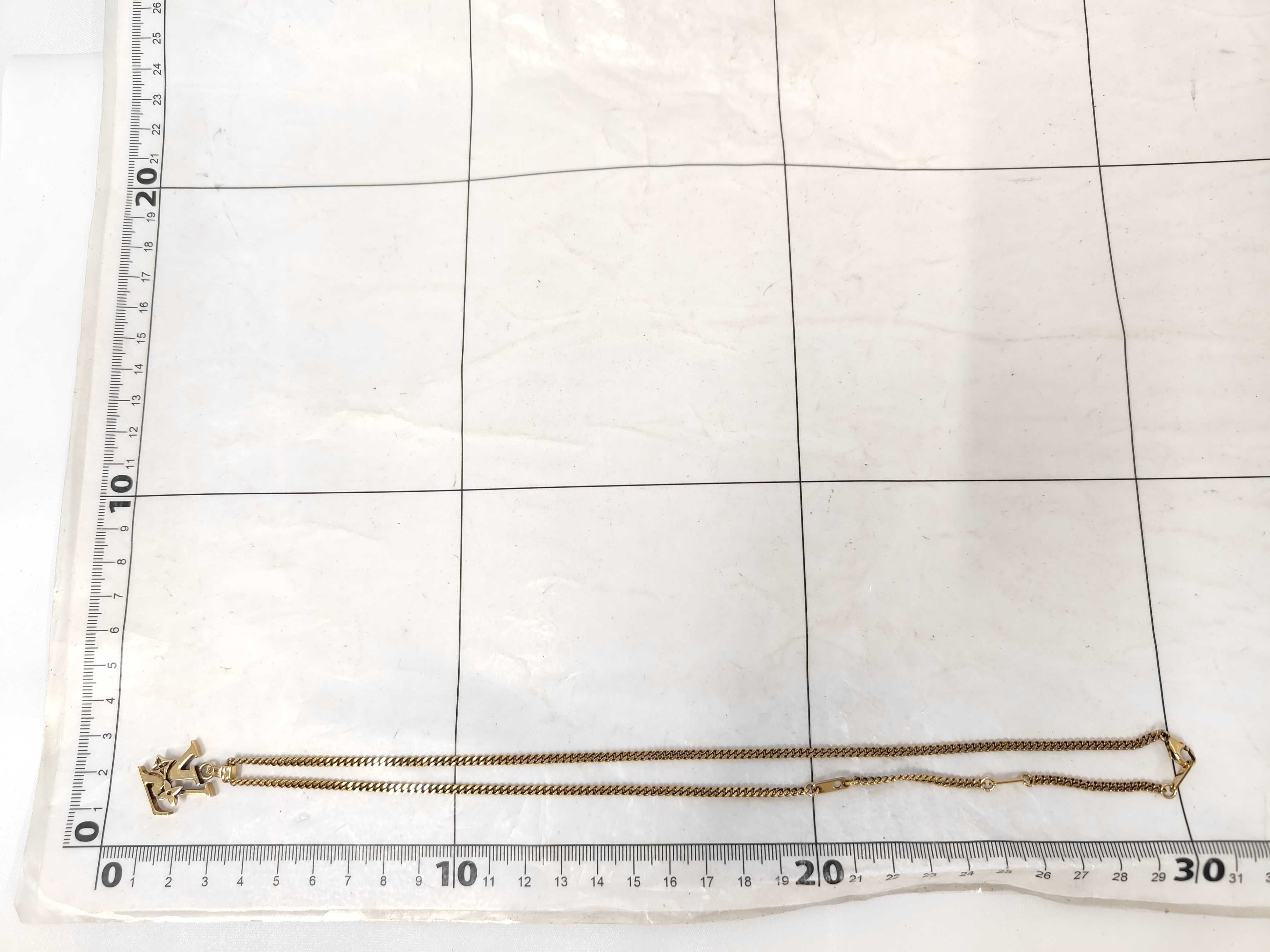 Monogram Row Pendant Necklace M03779 — view 8