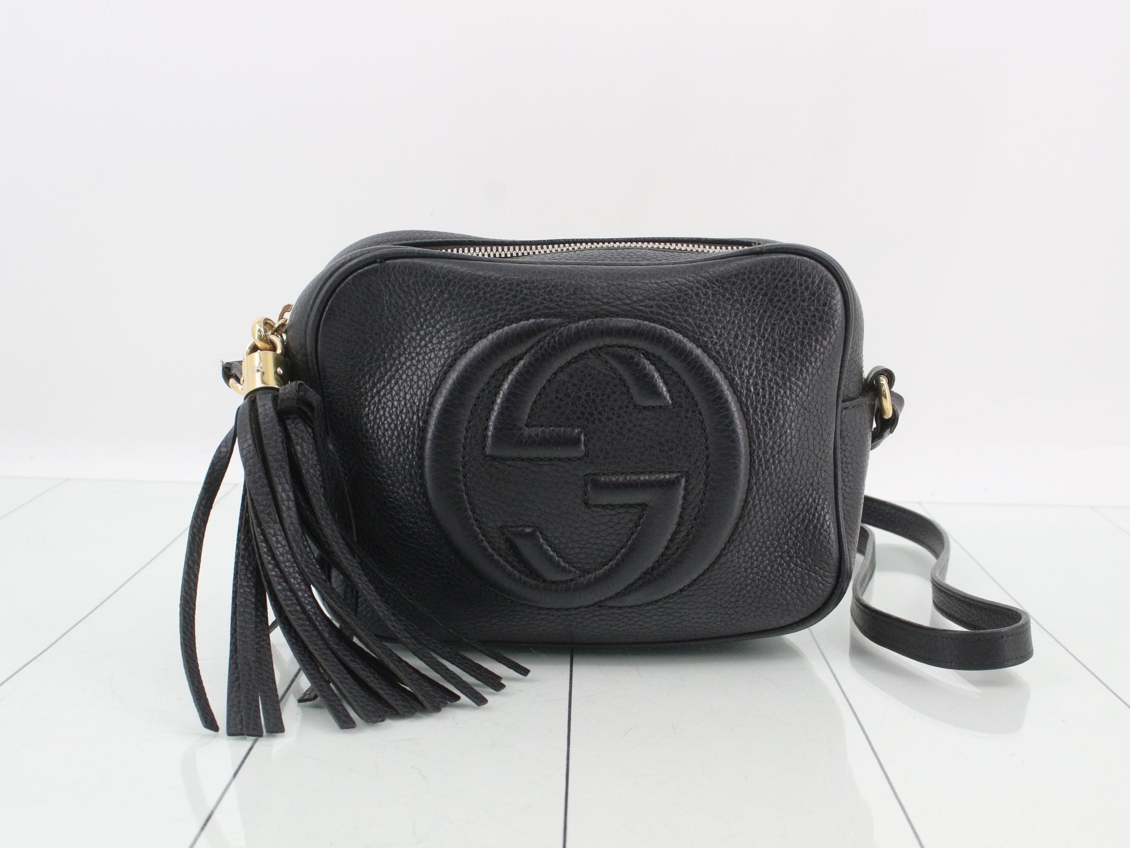 Leather disco bag