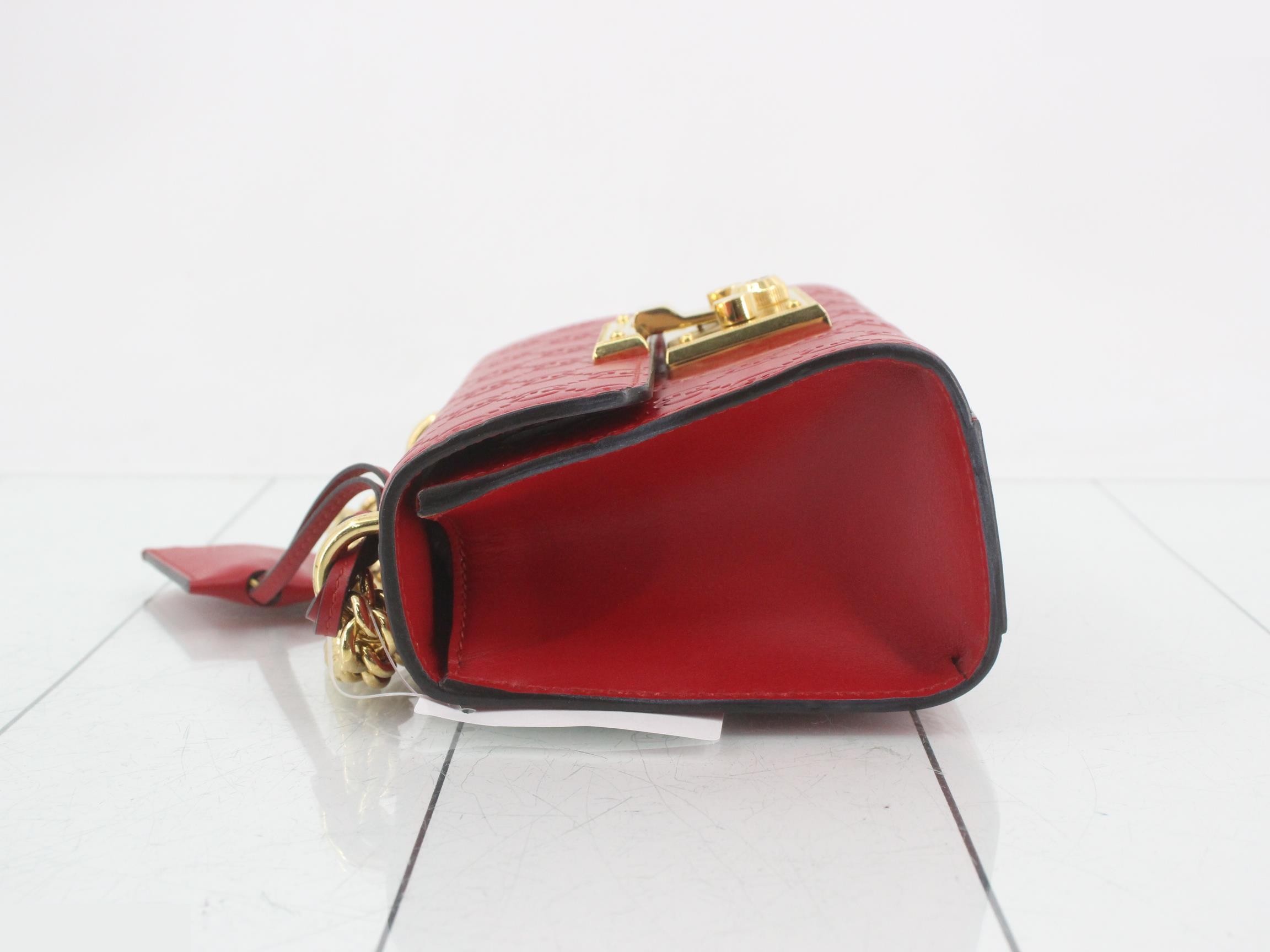 Padlock Guccissima Chain Shoulder Bag — view 4