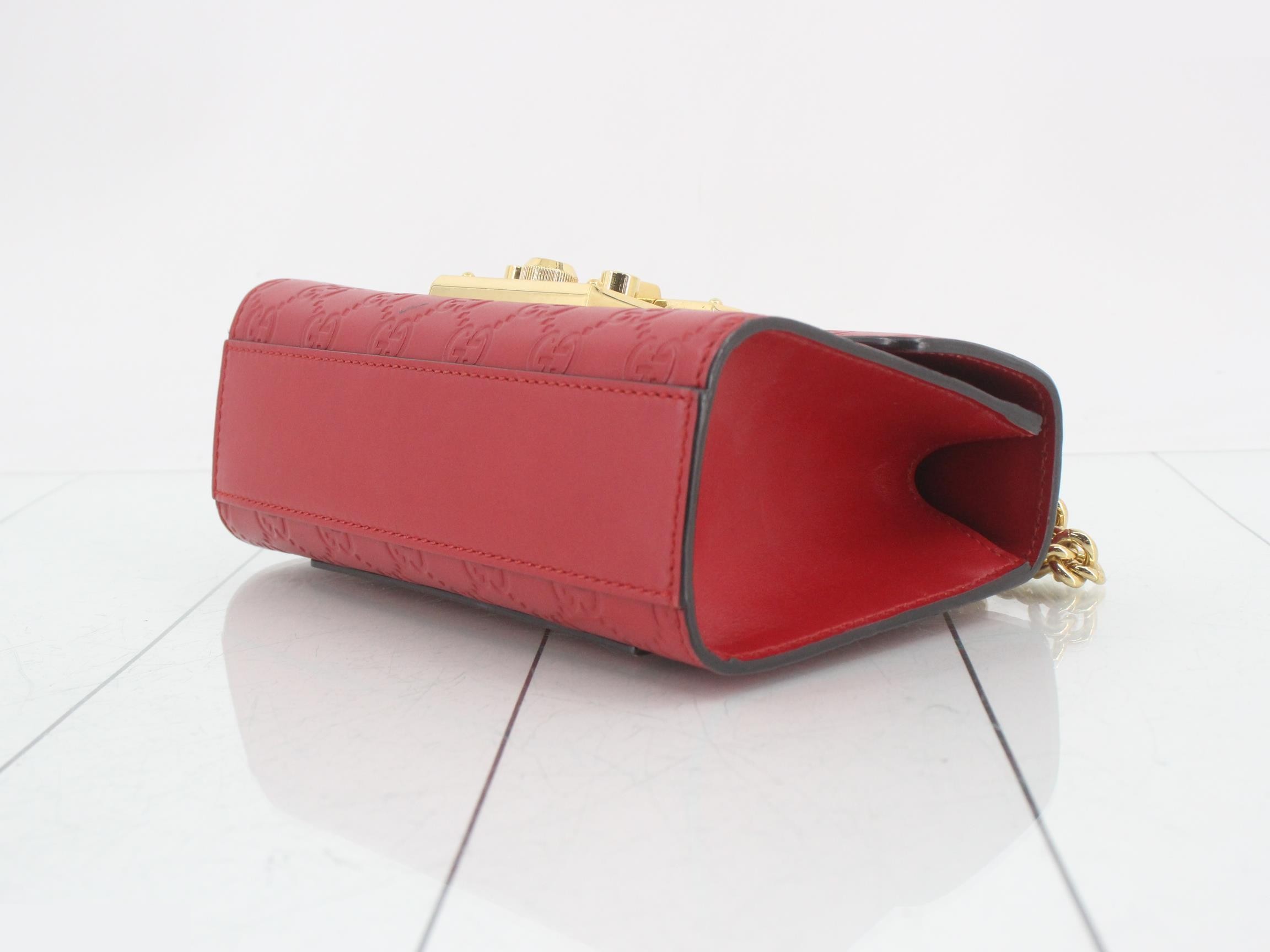 Padlock Guccissima Chain Shoulder Bag — view 6