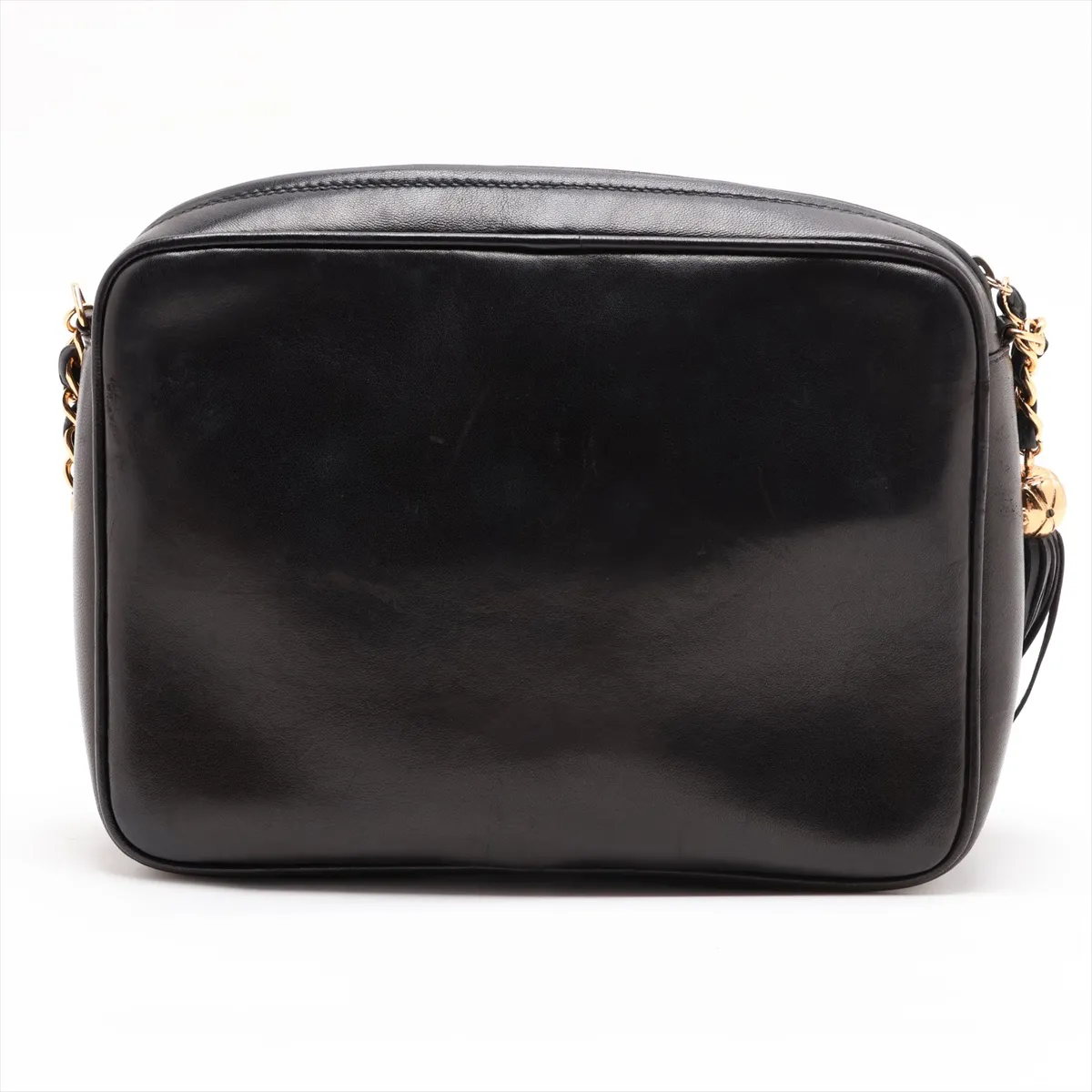 Triple Coco Lambskin Chain Shoulder Bag, Black with Gold Hardware, 3119225, Series 3 — view 2