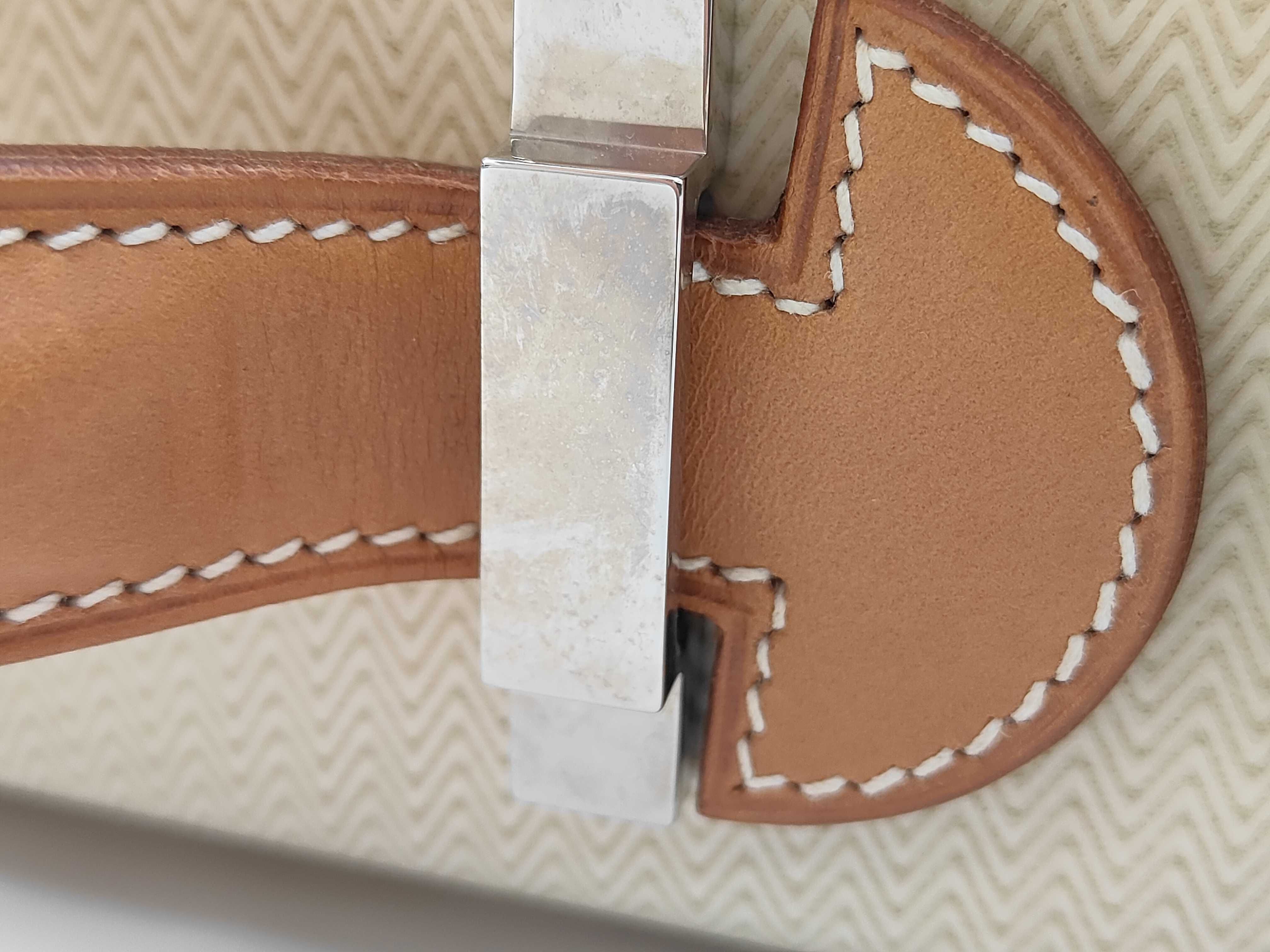 Faubourg Eclipse Attache Case PM L Parchment x Natural P Hardware Bag — view 5