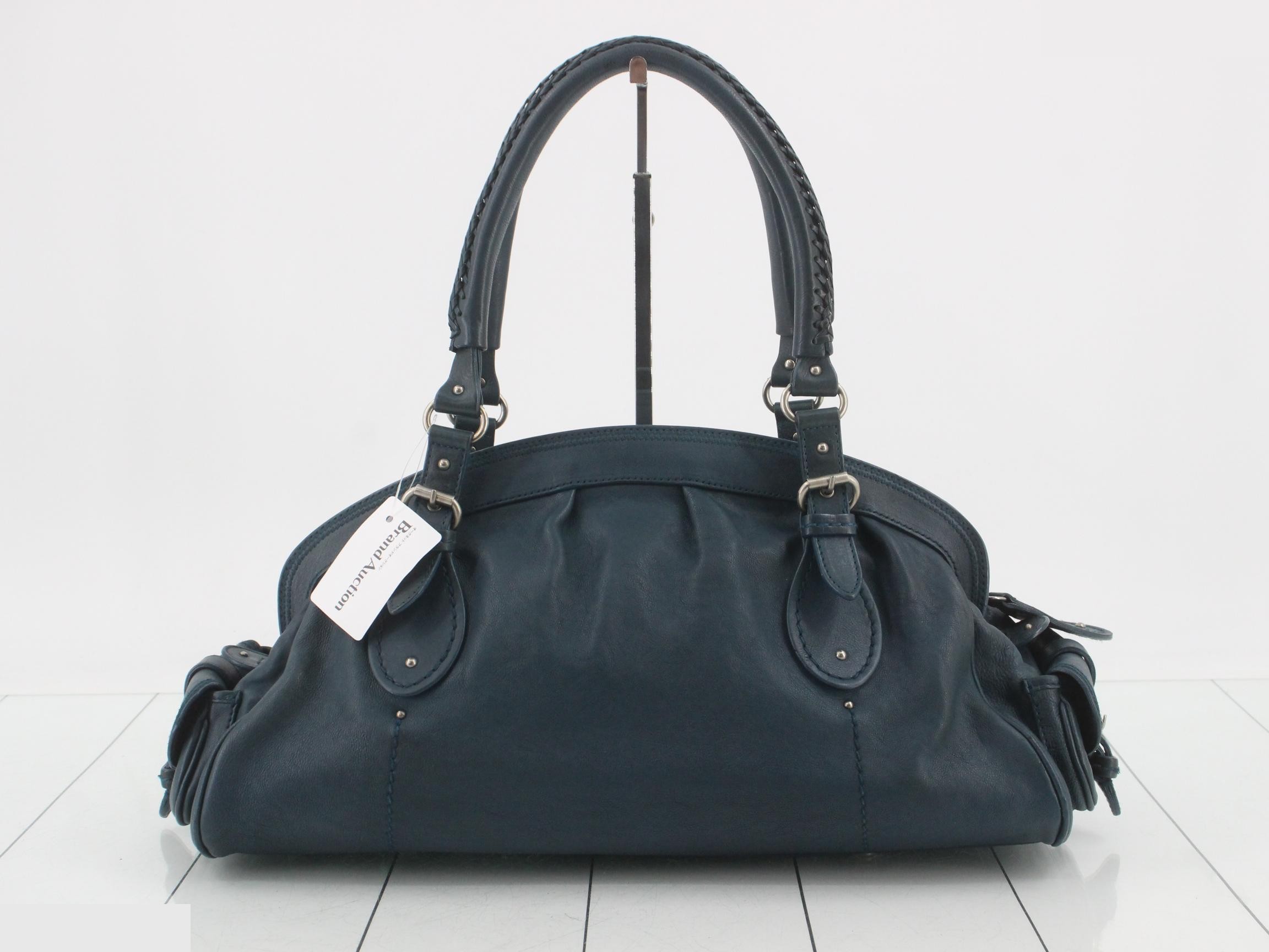 Other lines: Bags & Handbags - My Dior Frame Leather Blue — view 2