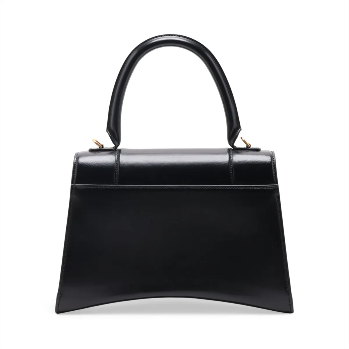 Hourglass Leather 2-Way Handbag, Black, 619668 — view 2