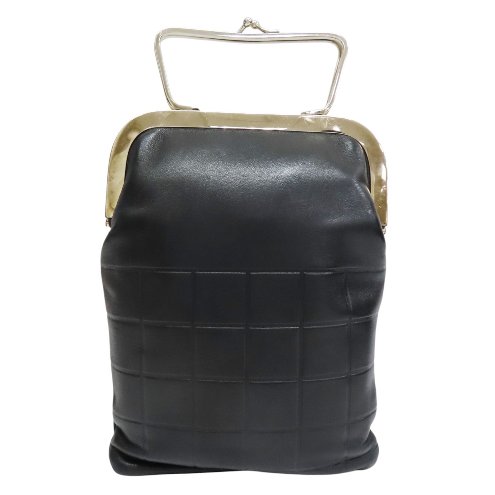Vintage Chocolate Bar High Rise Kiss-Lock Frame Bag — view 2