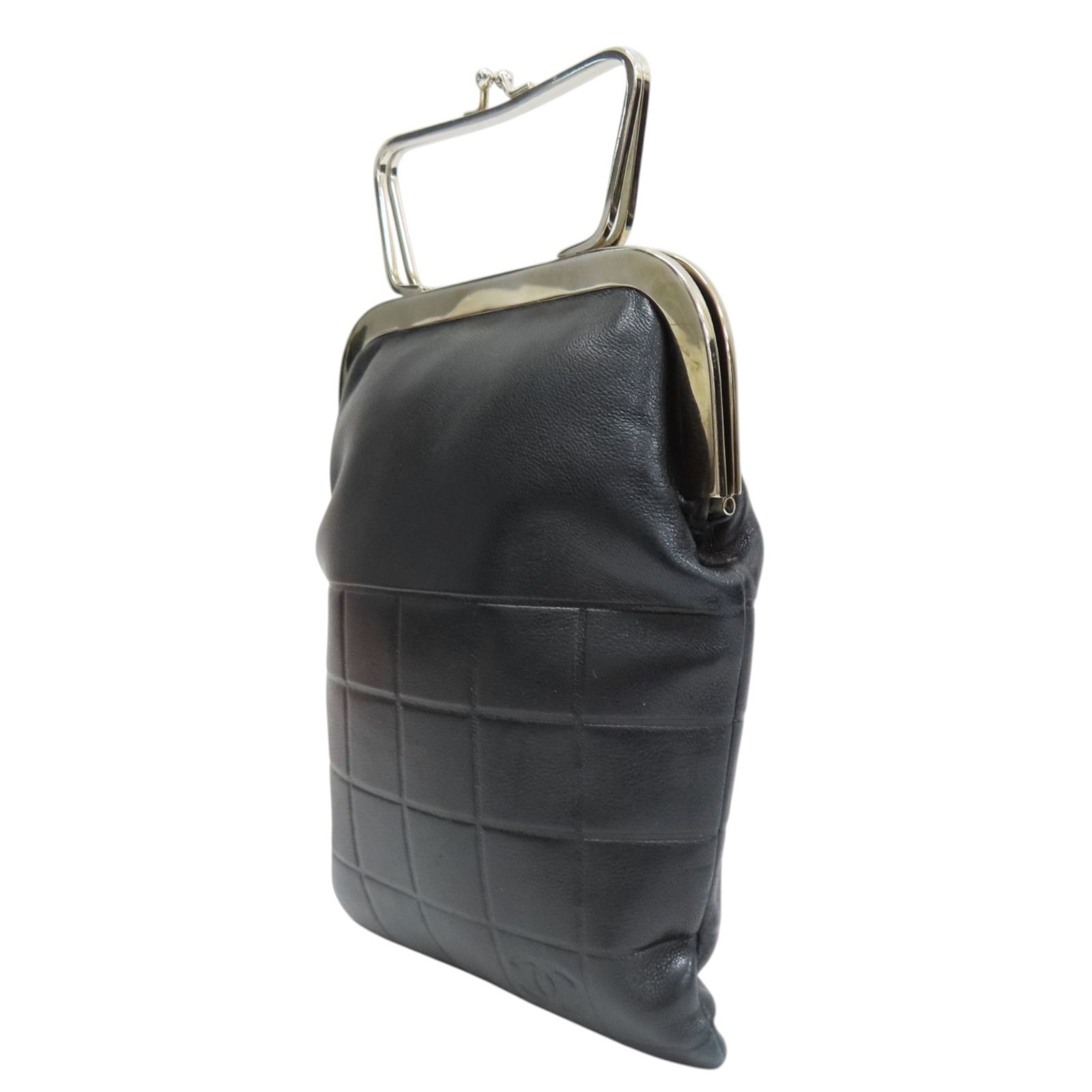 Vintage Chocolate Bar High Rise Kiss-Lock Frame Bag — view 3