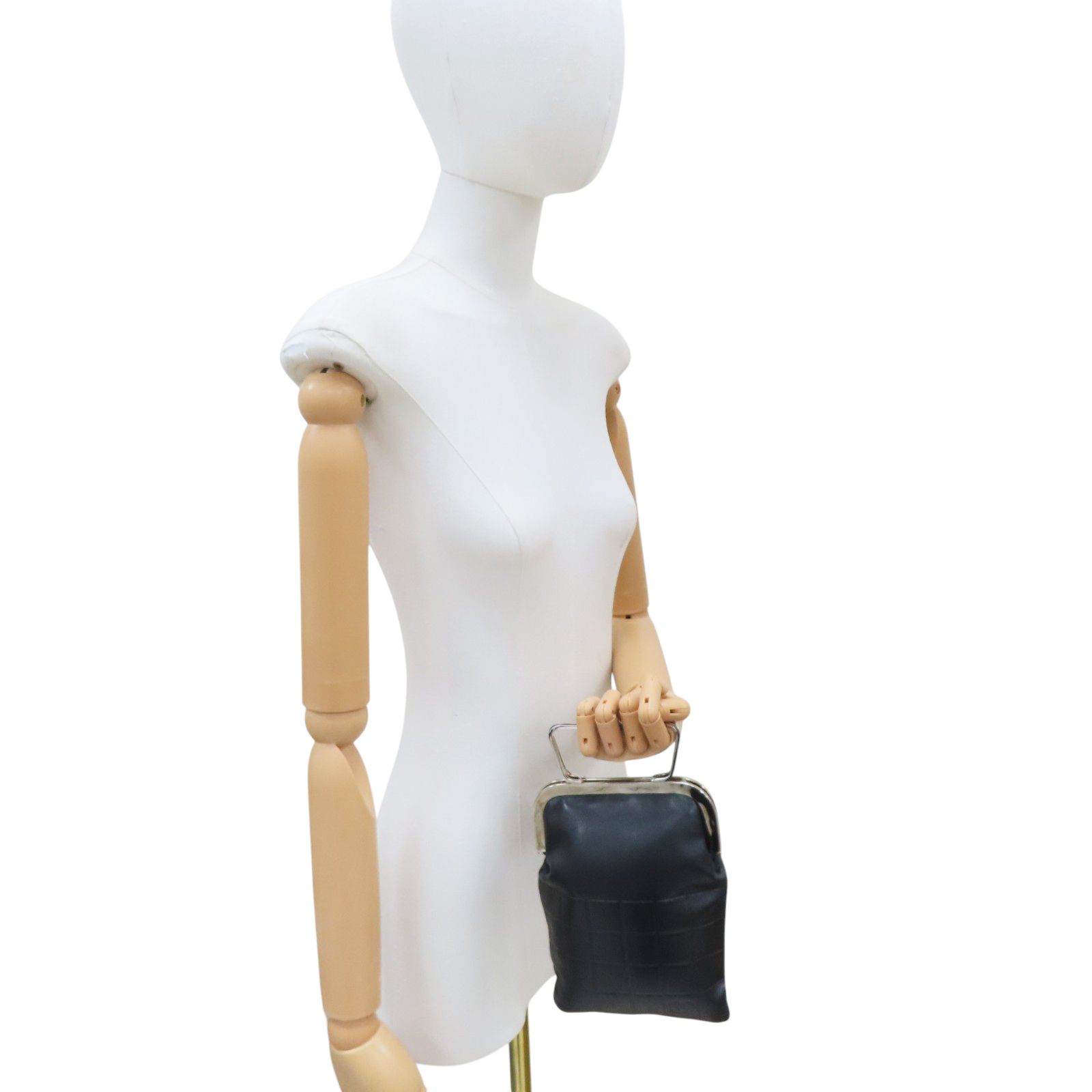 Vintage Chocolate Bar High Rise Kiss-Lock Frame Bag — view 8