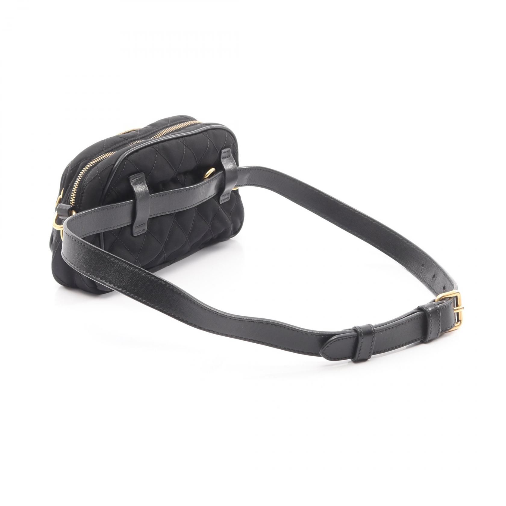 Corsaire Floral Embroidered Quilted Tessuto Convertible Belt Bag — view 2
