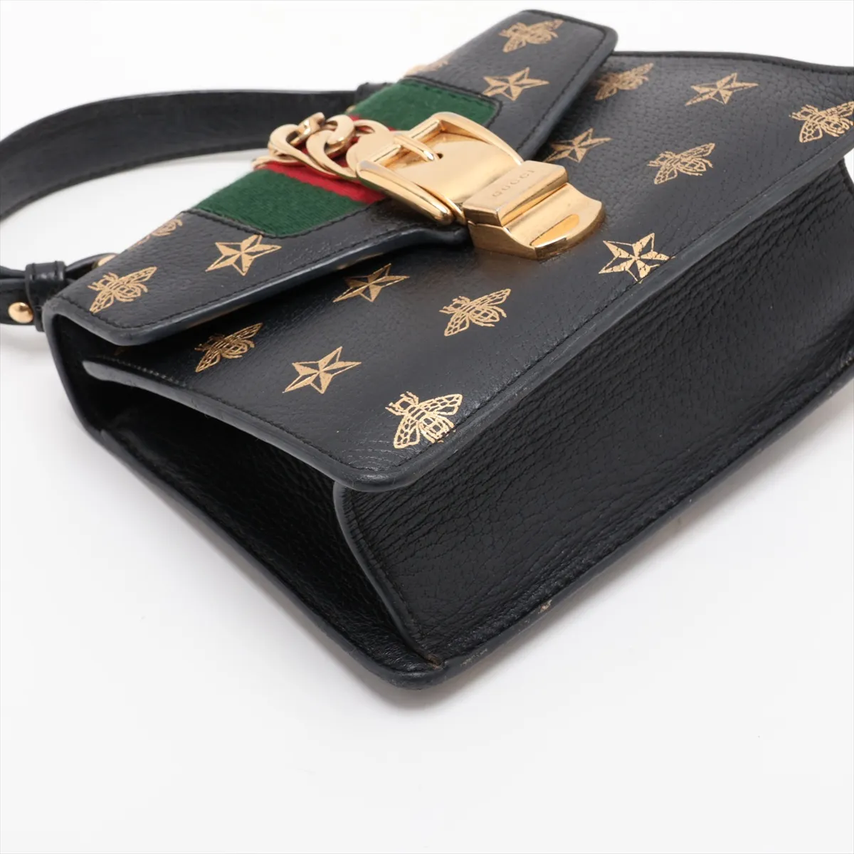 Sylvie 470270 Leather 2-Way Handbag, Black — view 4