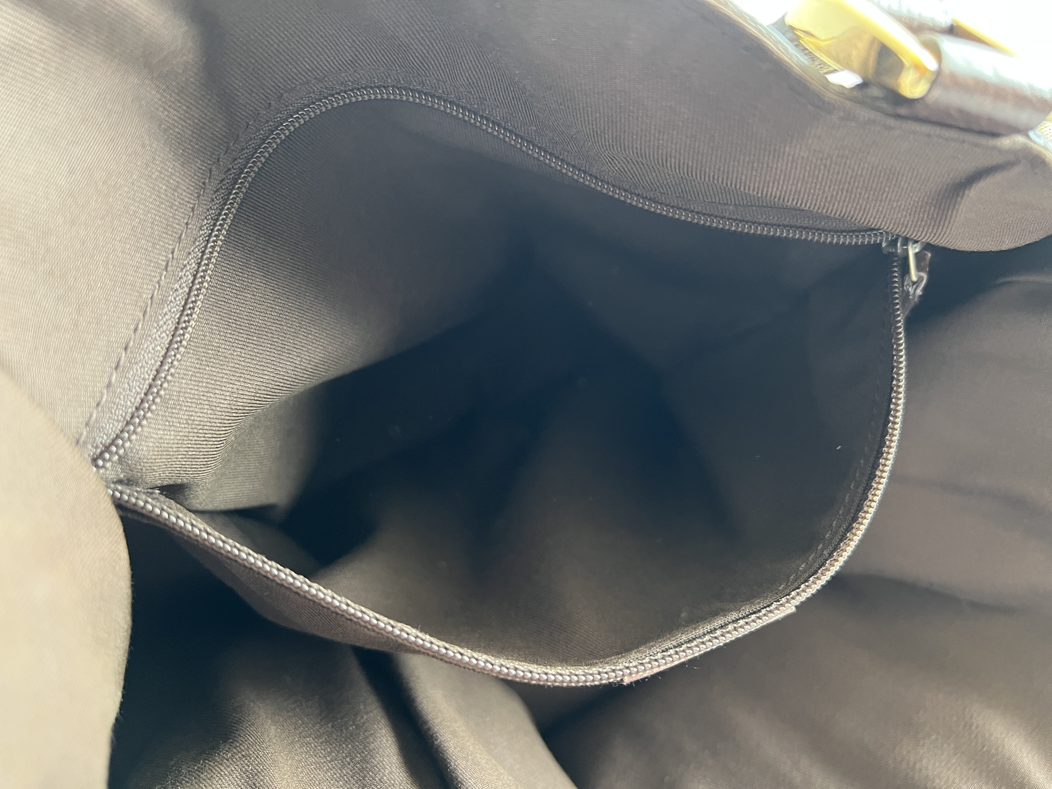 Abbey GG Logo Canvas Leather Handbag Tote Bag — view 8