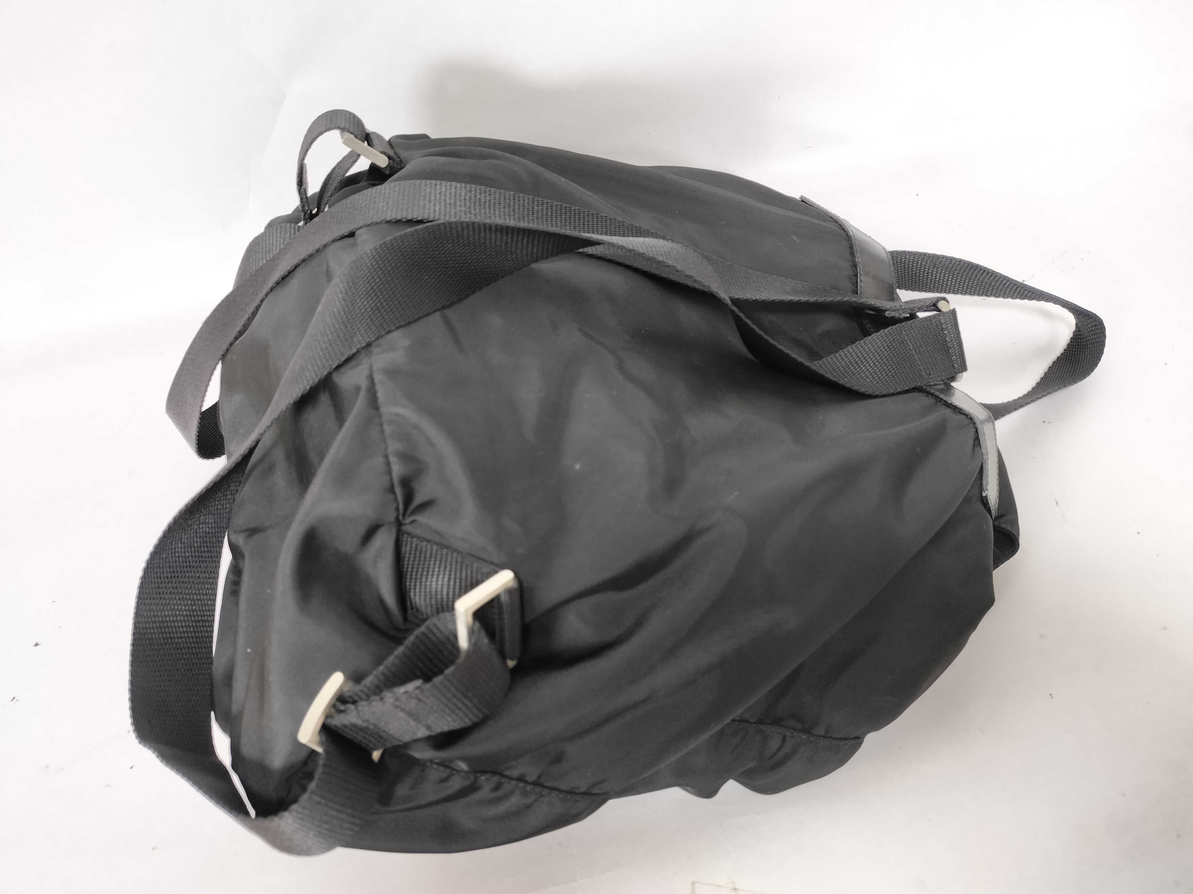 nylon backpack, black nylon backpack. — view 3