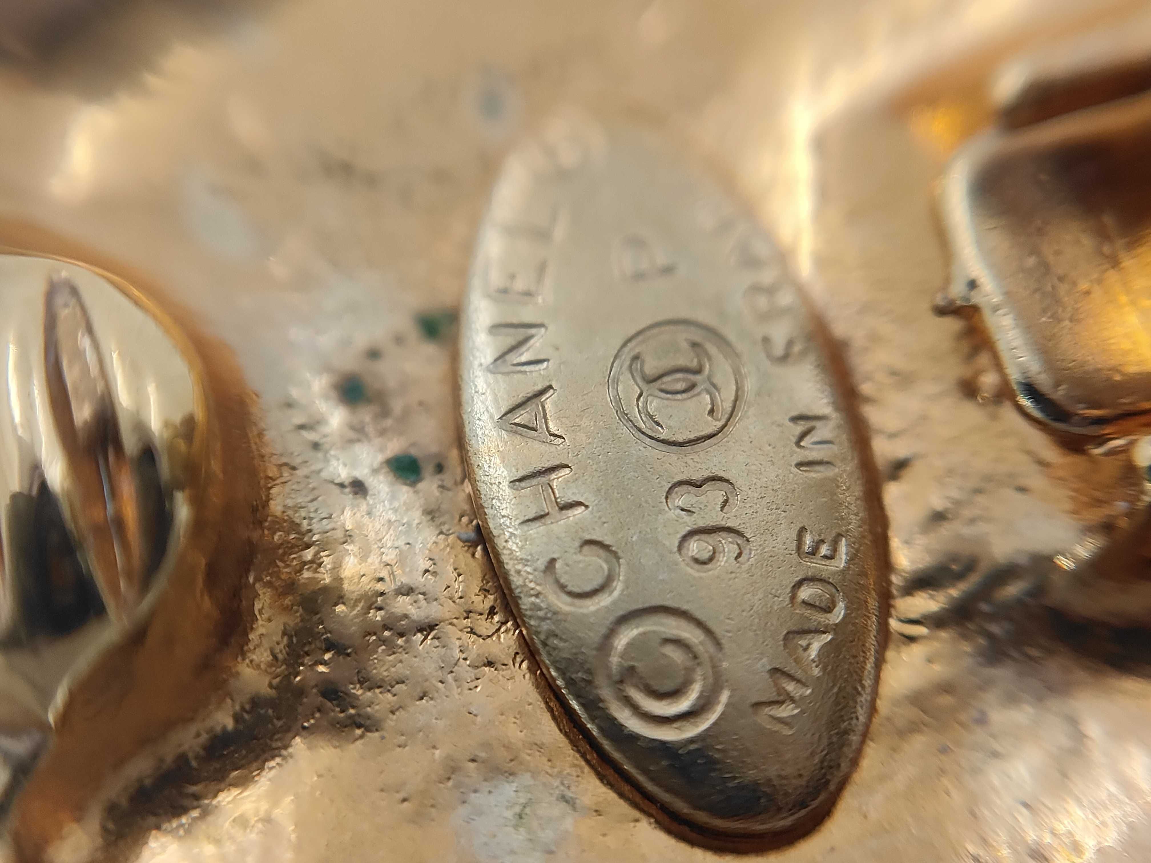 Coco Mark Vintage Gold Earrings — view 4