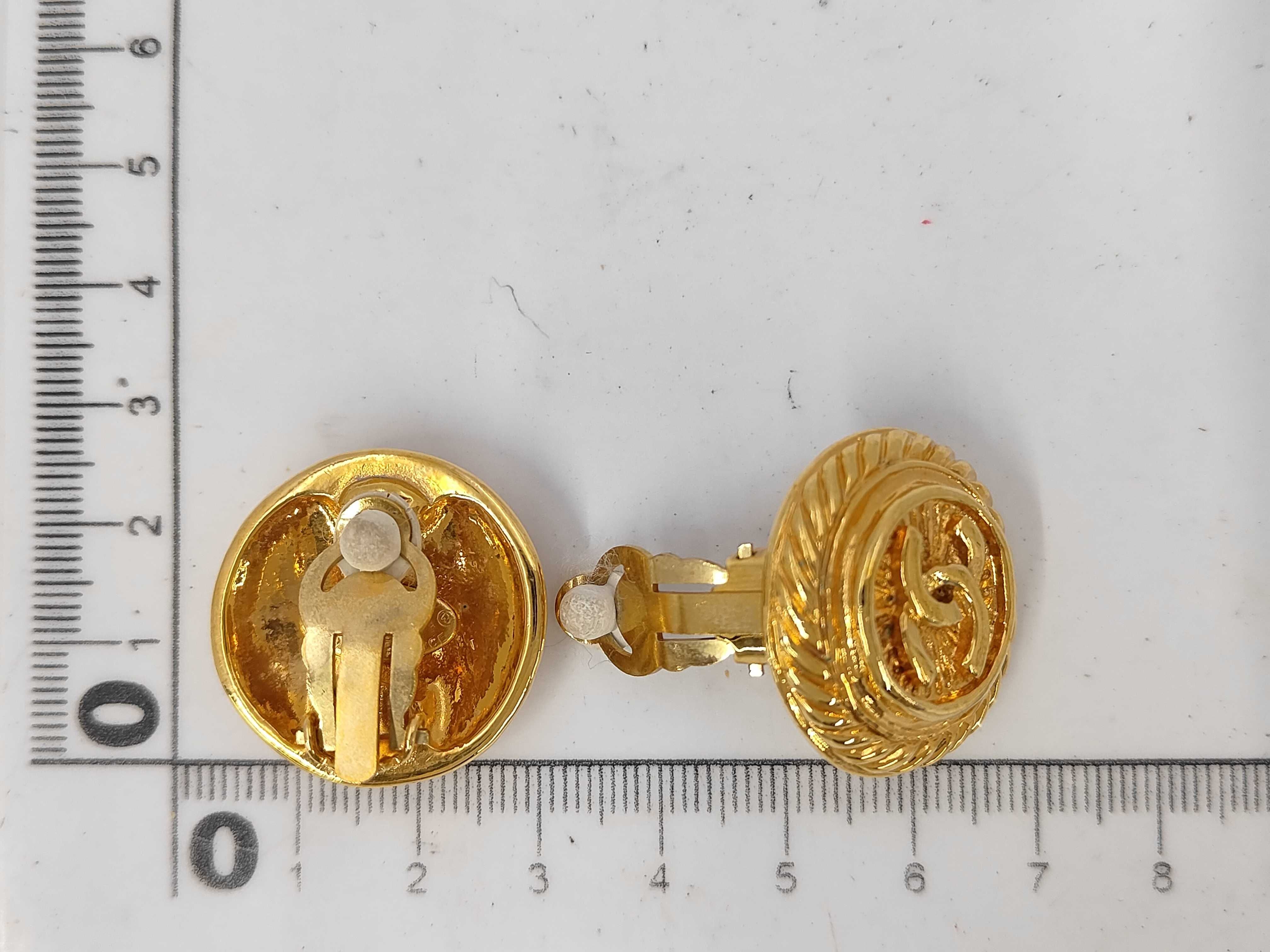 Coco Mark Vintage Gold Earrings — view 5