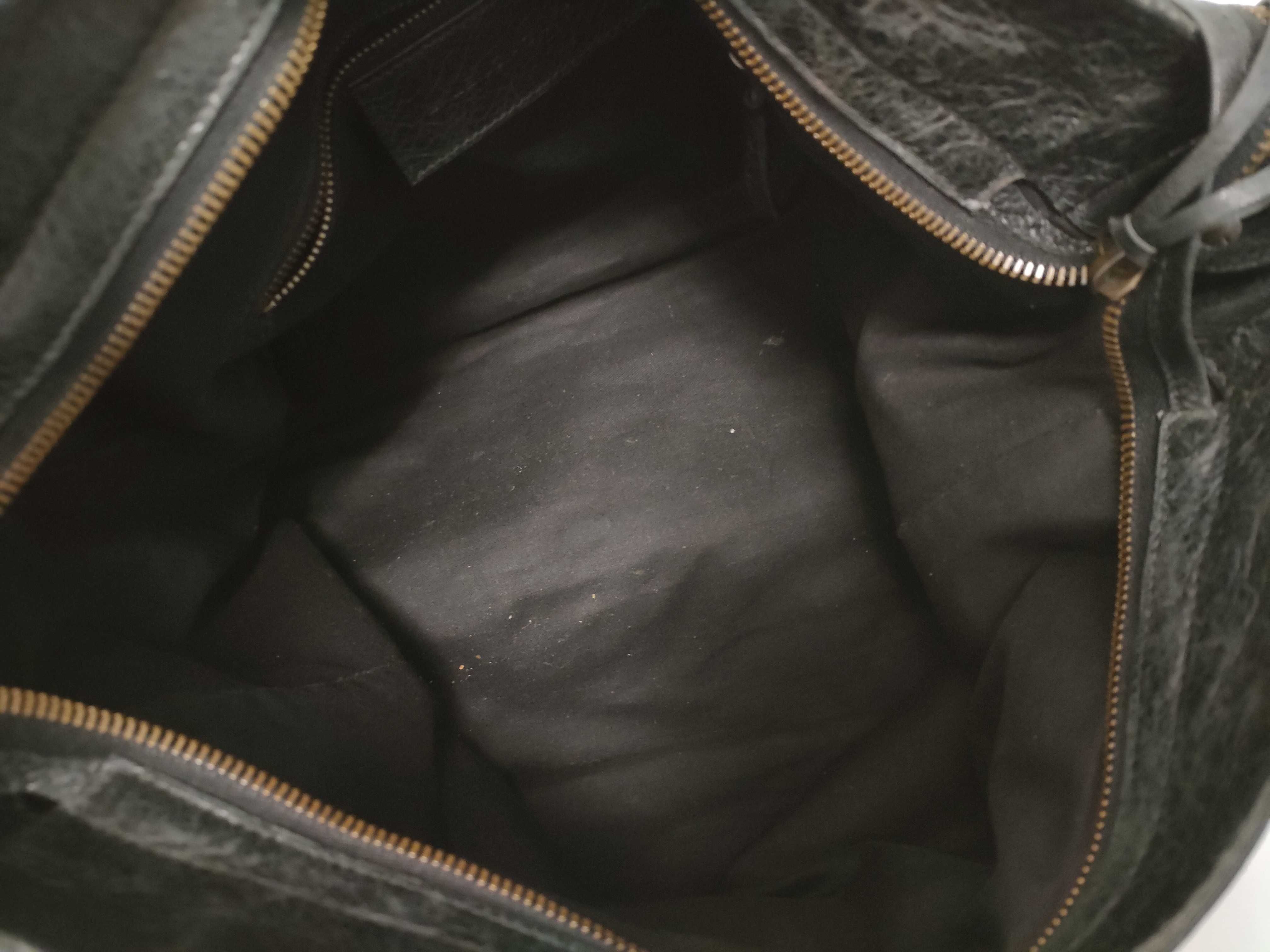 Classic Velo Leather 2-Way Handbag, Black 235216, with Mirror — view 11
