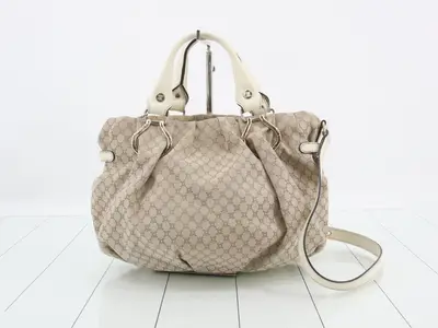 Macadam 2-Way Bag - Beige Leather Canvas