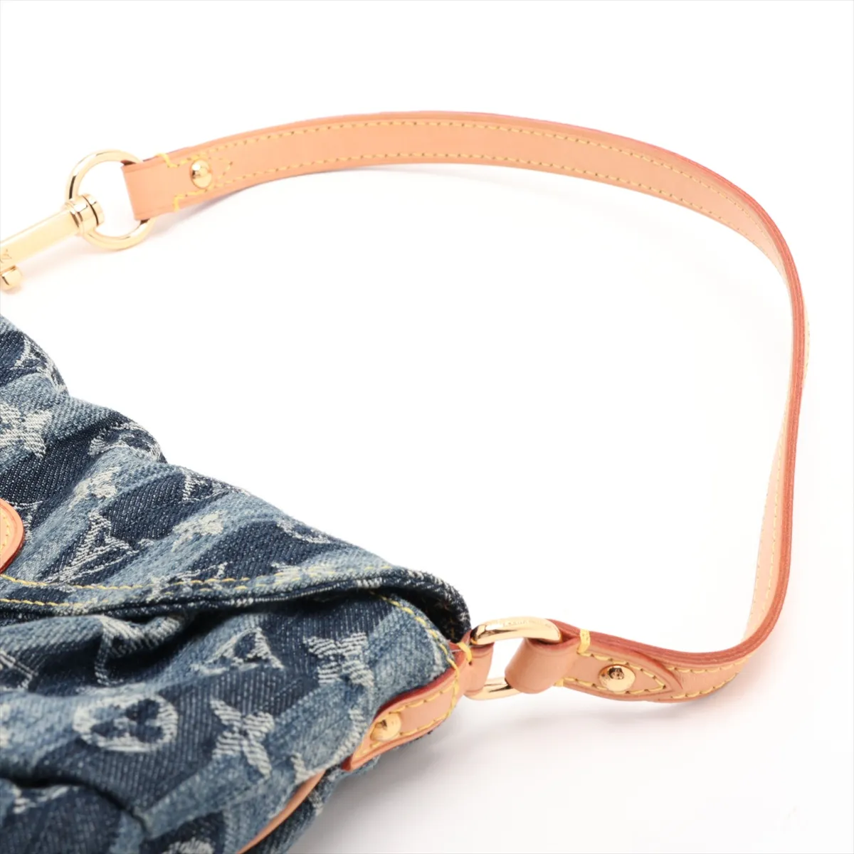 Monogram Denim Mini Pleaty Raye M95333 SR1006 Blue — view 5