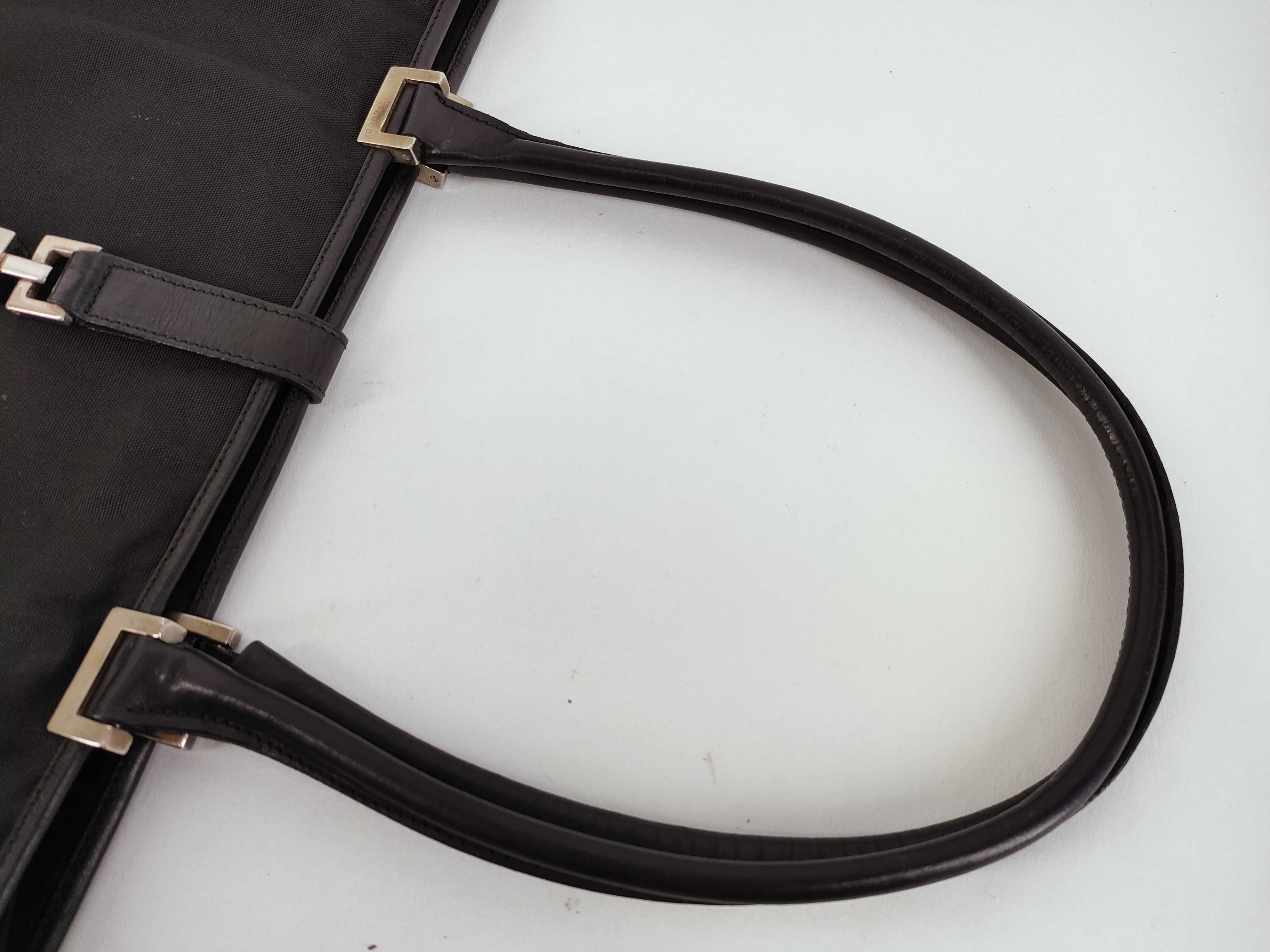 Nylon Tote Bag, Black Tote Bag — view 3