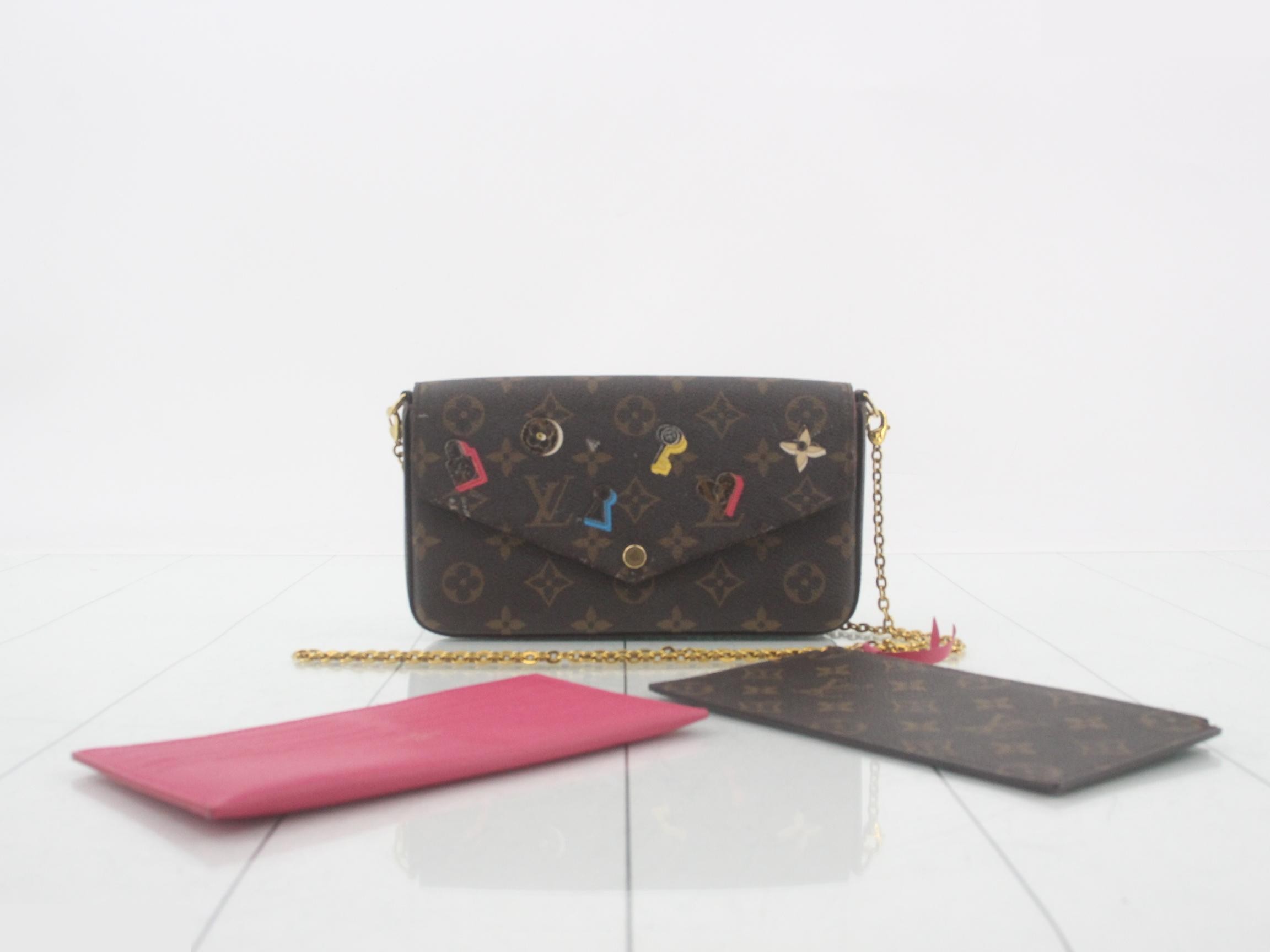 LV Monogram Shoulder Bag with Case