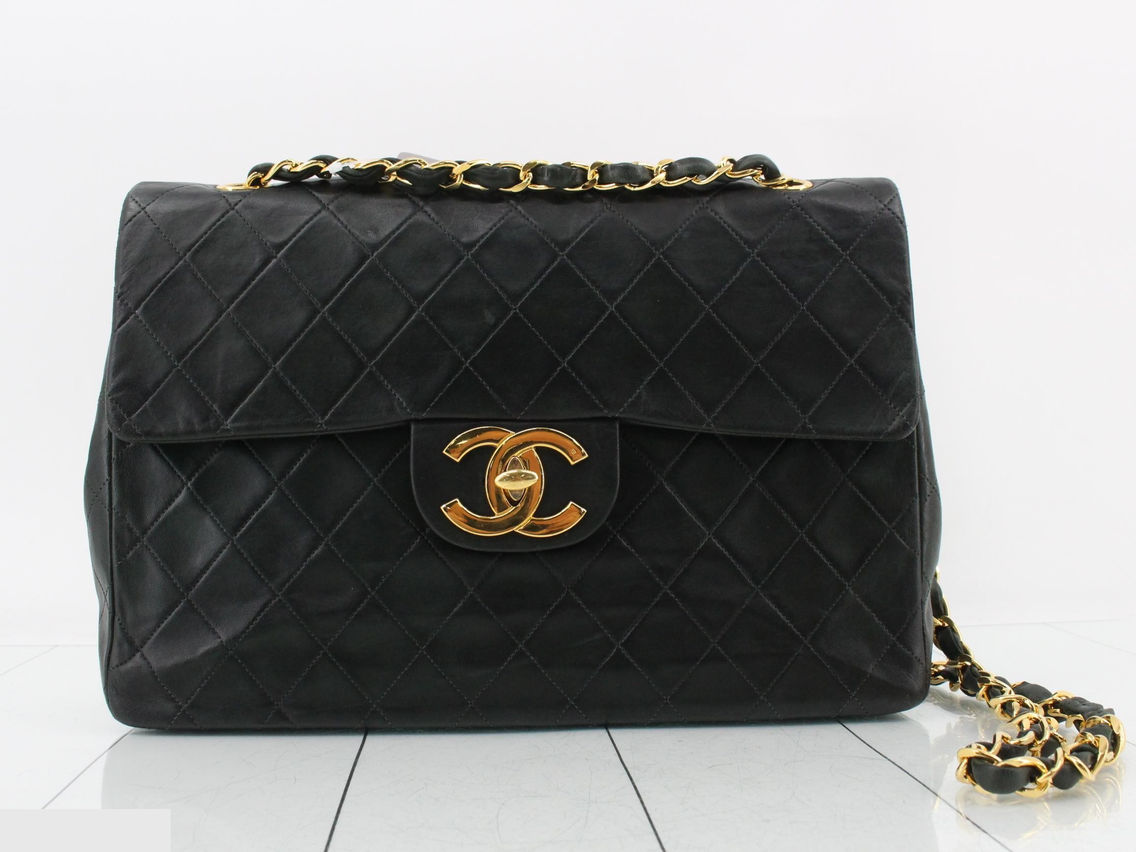 Lambskin Large Matelassé S Flap Chain Shoulder Bag