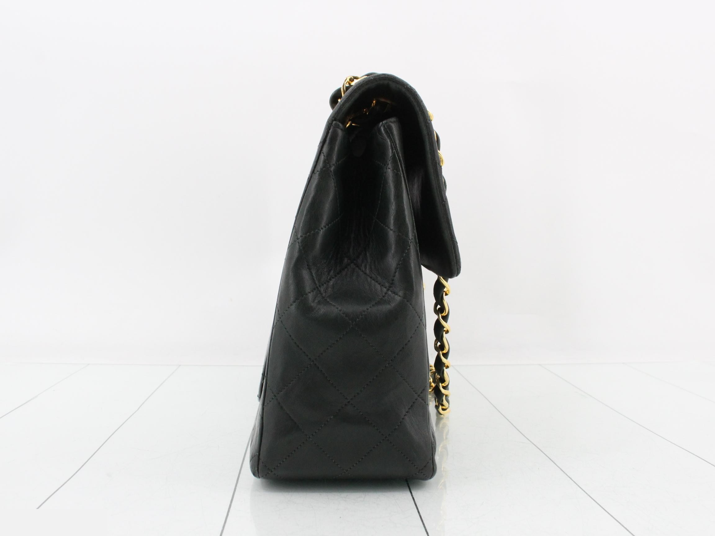 Lambskin Large Matelassé S Flap Chain Shoulder Bag — view 4