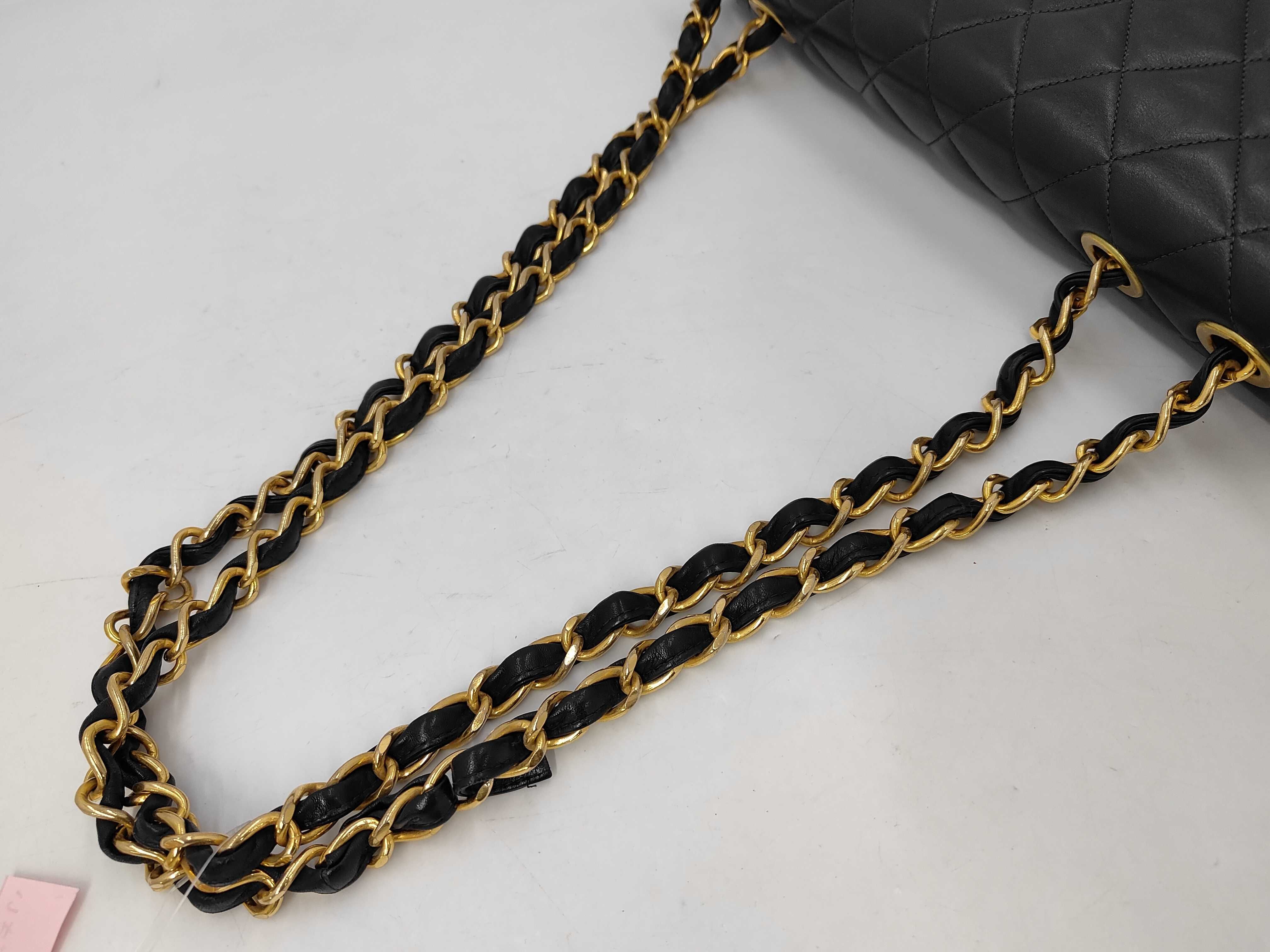 Lambskin Large Matelassé 34 Double Chain Shoulder Bag — view 3