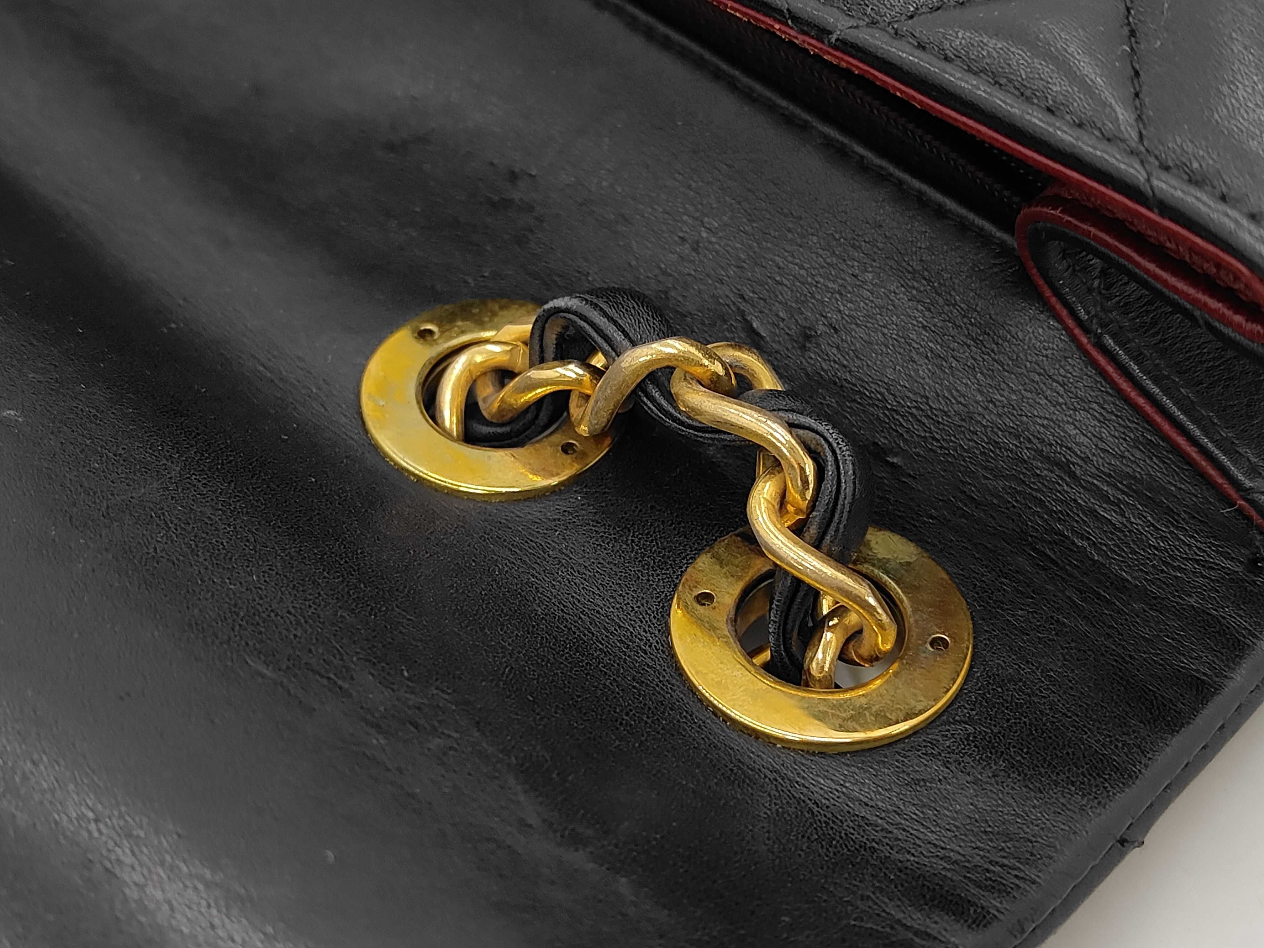 Lambskin Large Matelassé 34 Double Chain Shoulder Bag — view 5