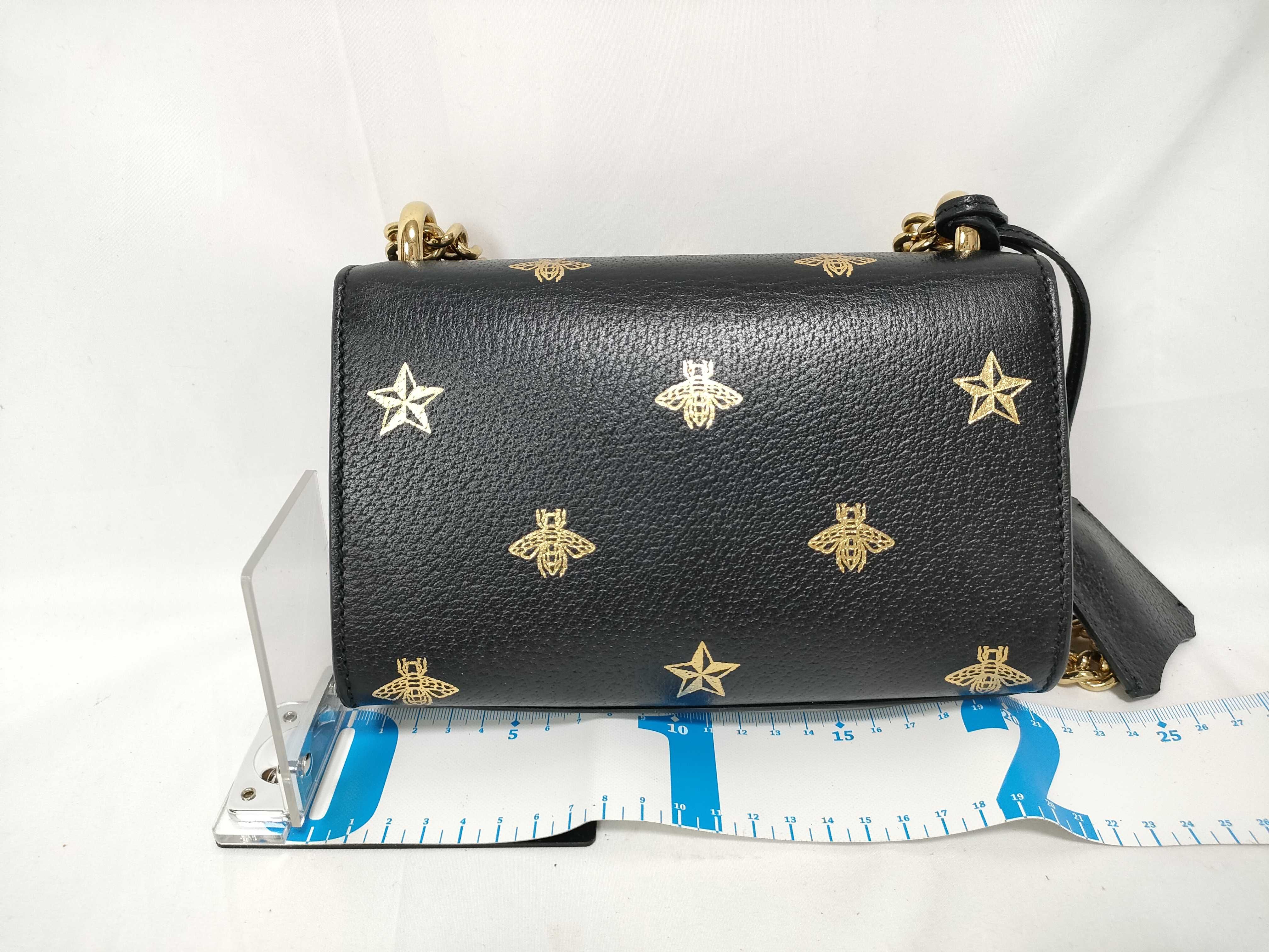 ID- Padlock Leather Chain Shoulder Bag Blue 432182 Shoulder Bag — view 2