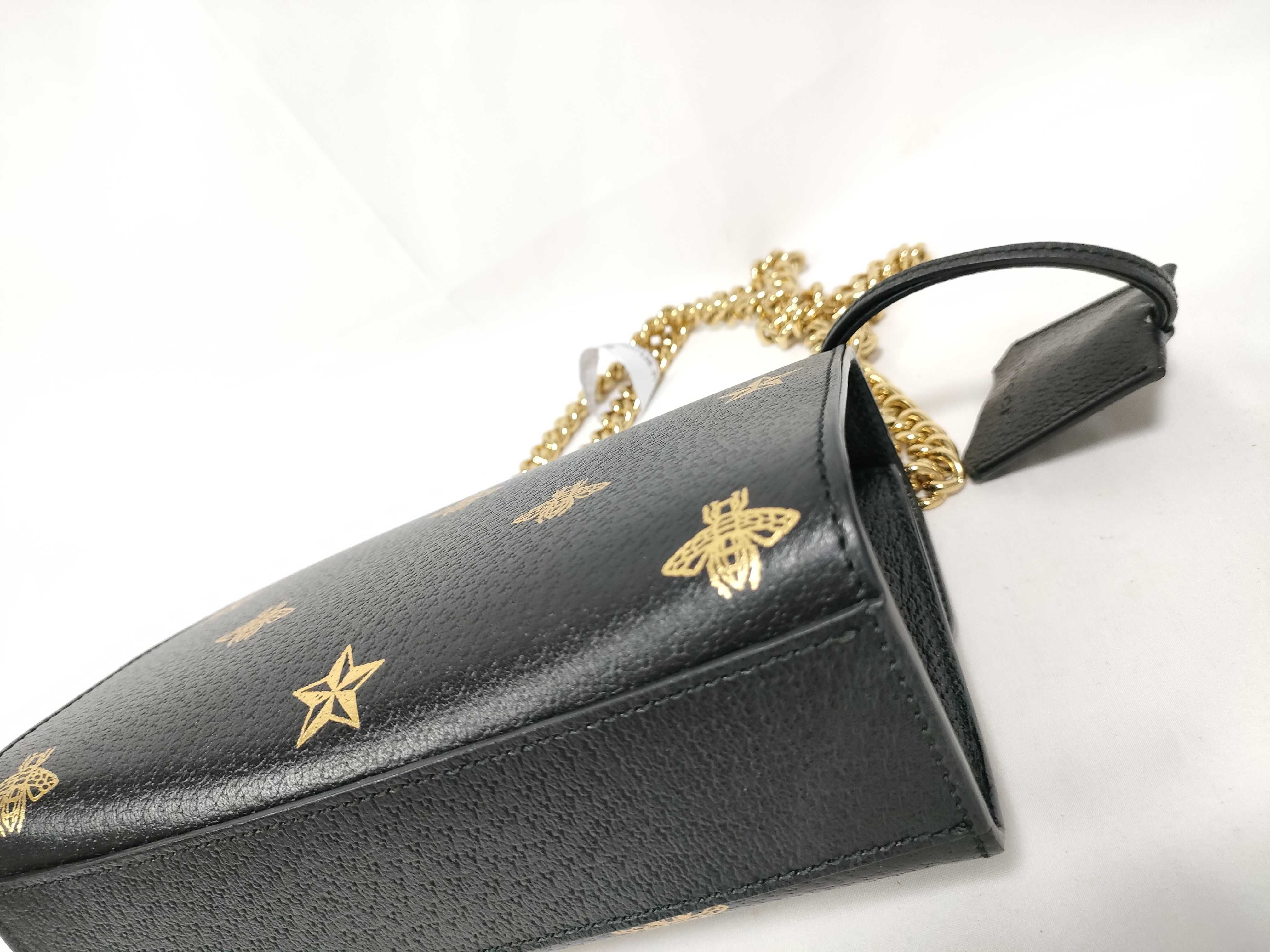 ID- Padlock Leather Chain Shoulder Bag Blue 432182 Shoulder Bag — view 4