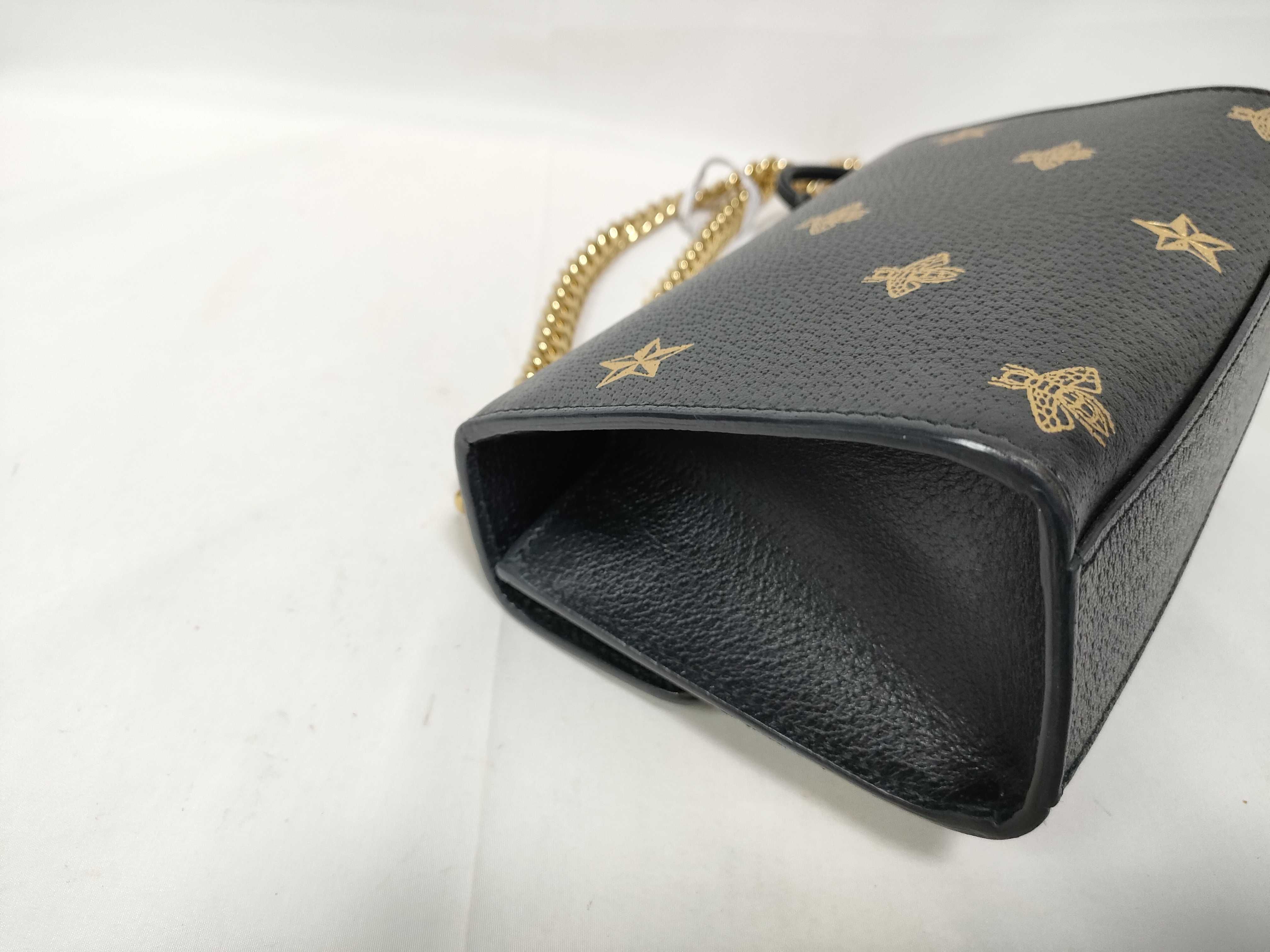 ID- Padlock Leather Chain Shoulder Bag Blue 432182 Shoulder Bag — view 5